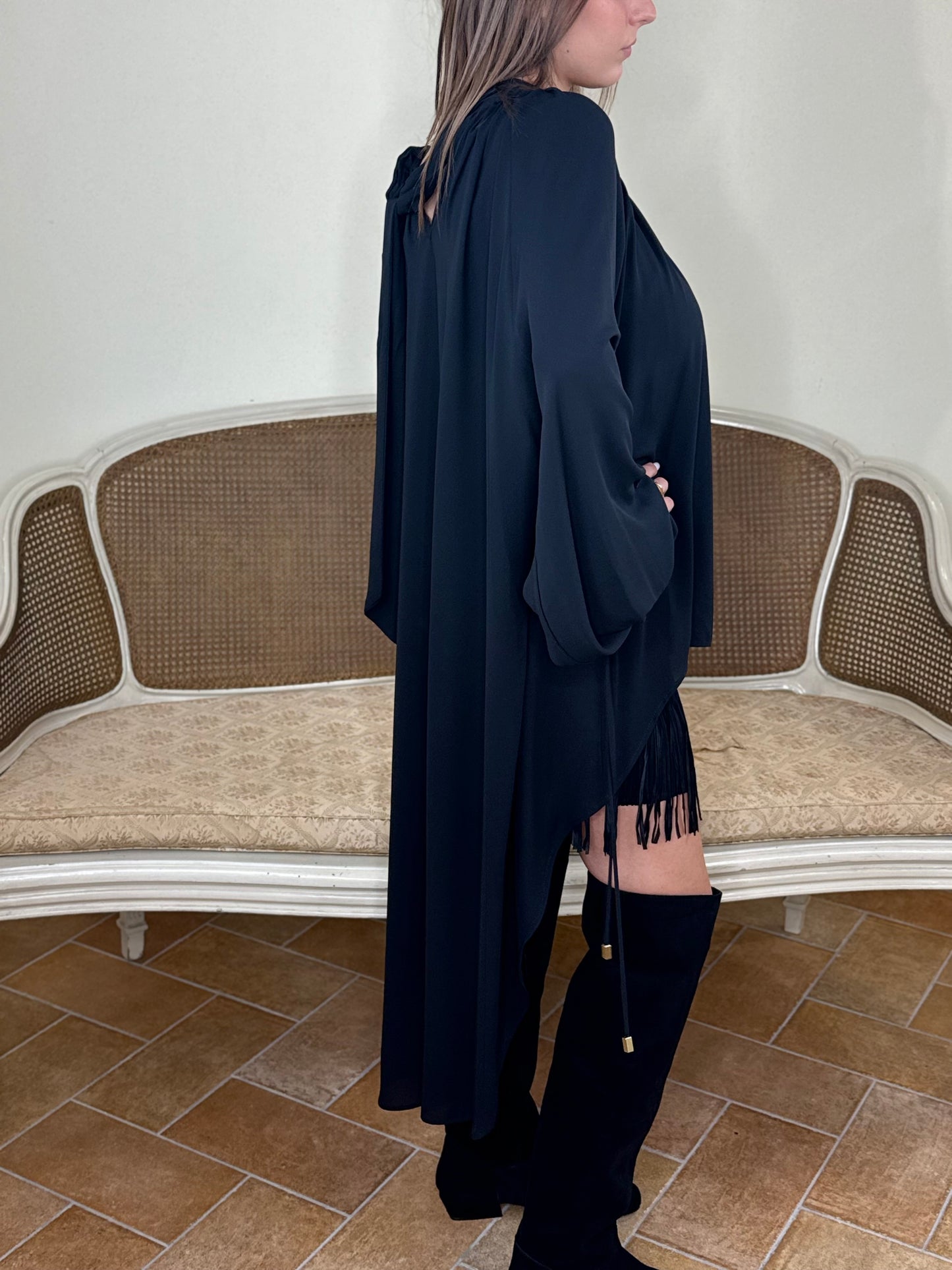 BohemianVí AIRY BLOUSE Black