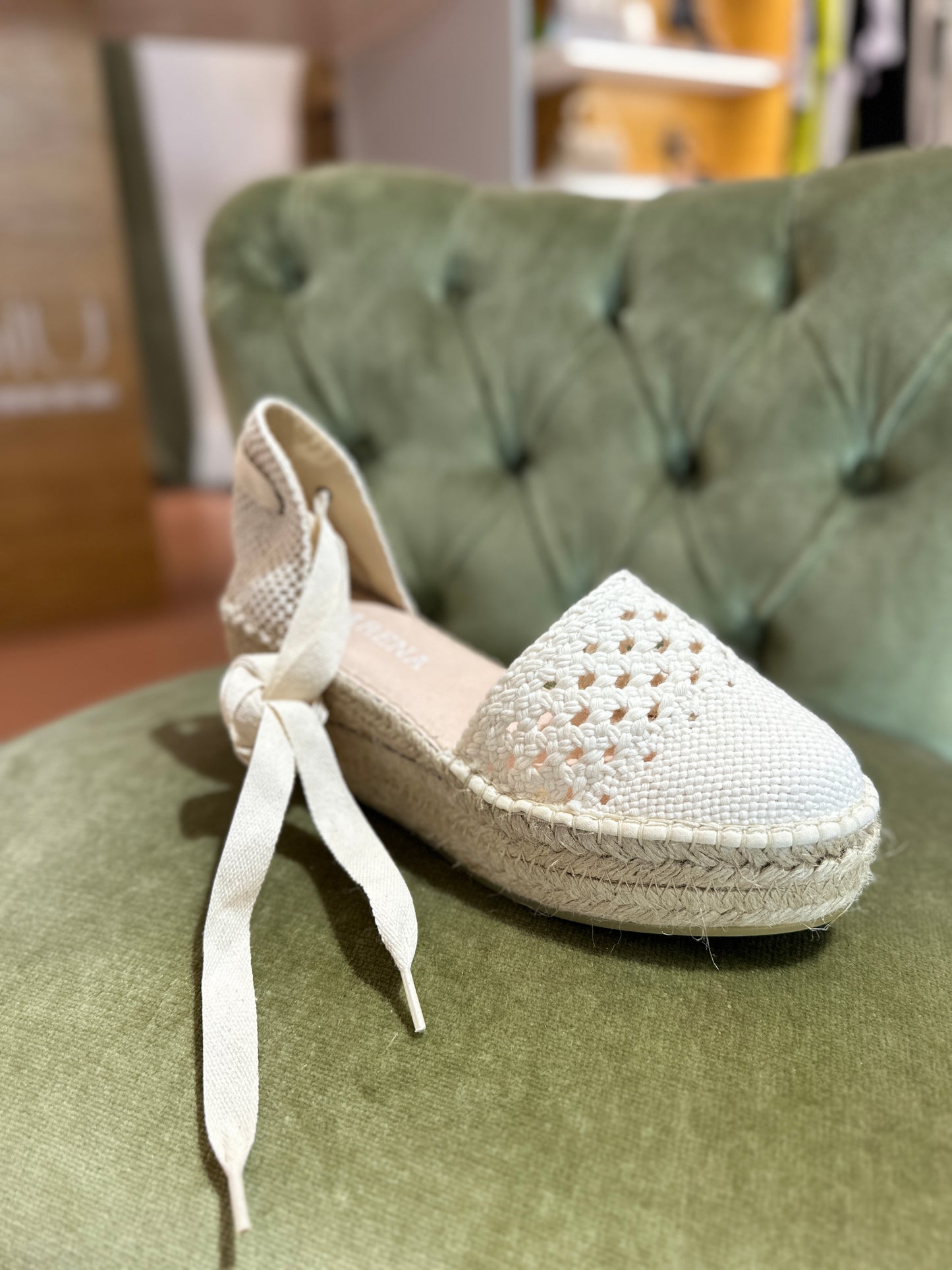 Macarena espadrilles crochet lirio