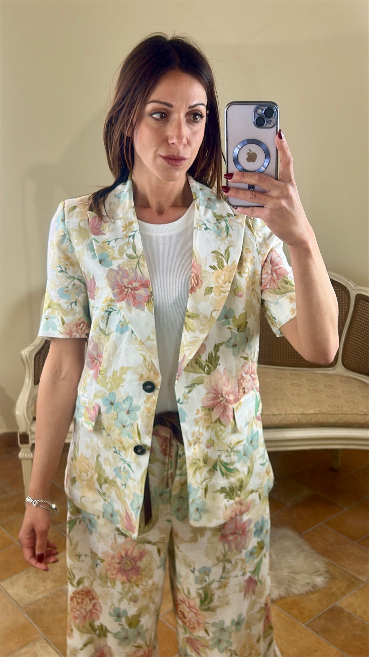 Tensione in Giacca manica corta "FLORA"