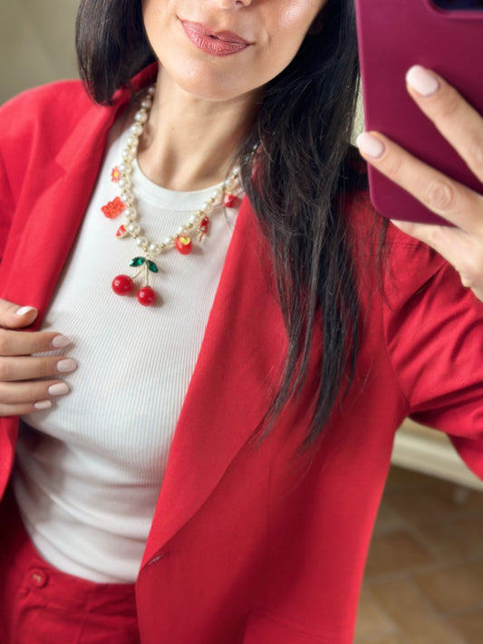 Collana con perle CHERRIES
