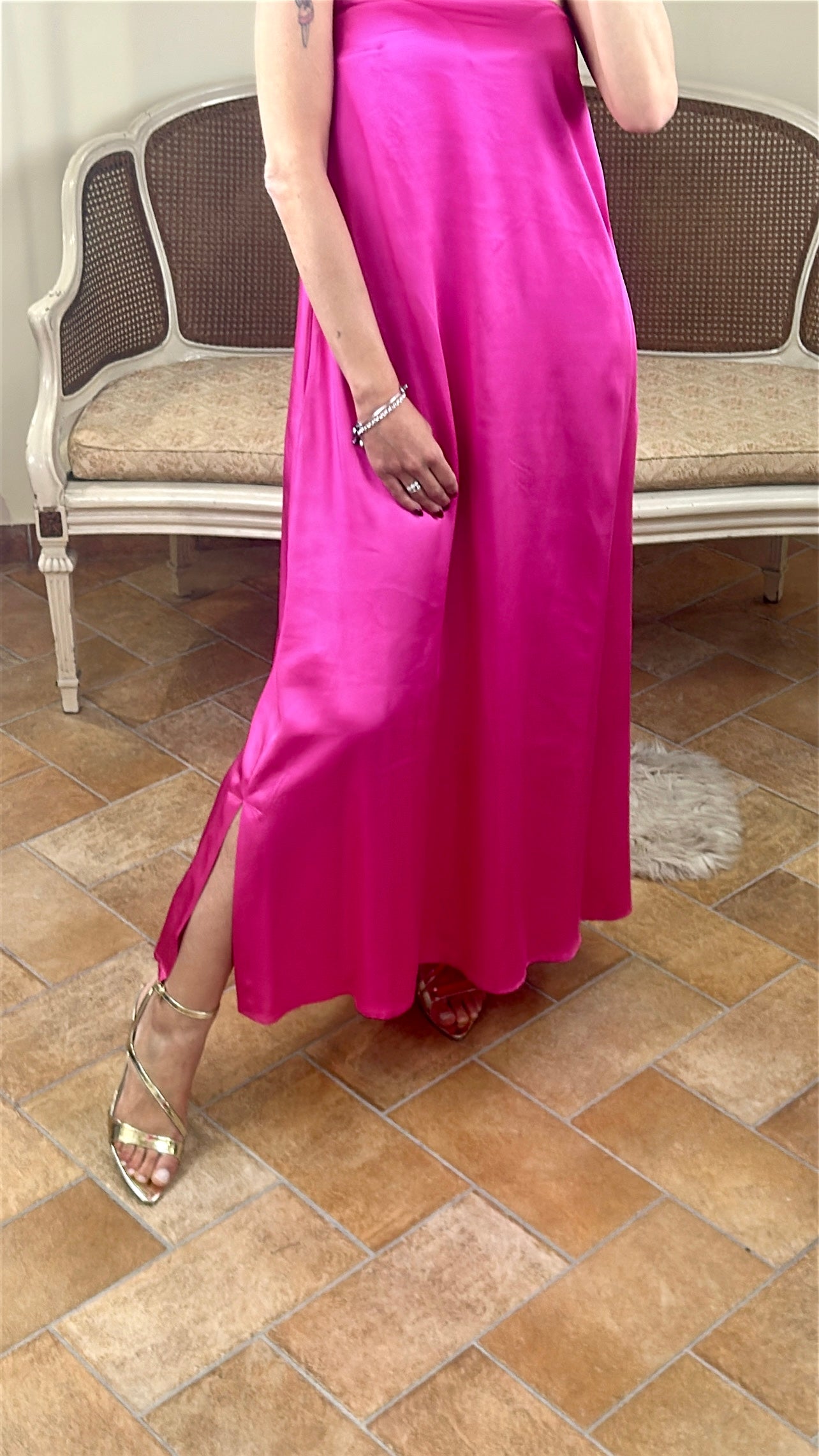 Anonyme Abito VISCOSE LONGDRESS fucsia