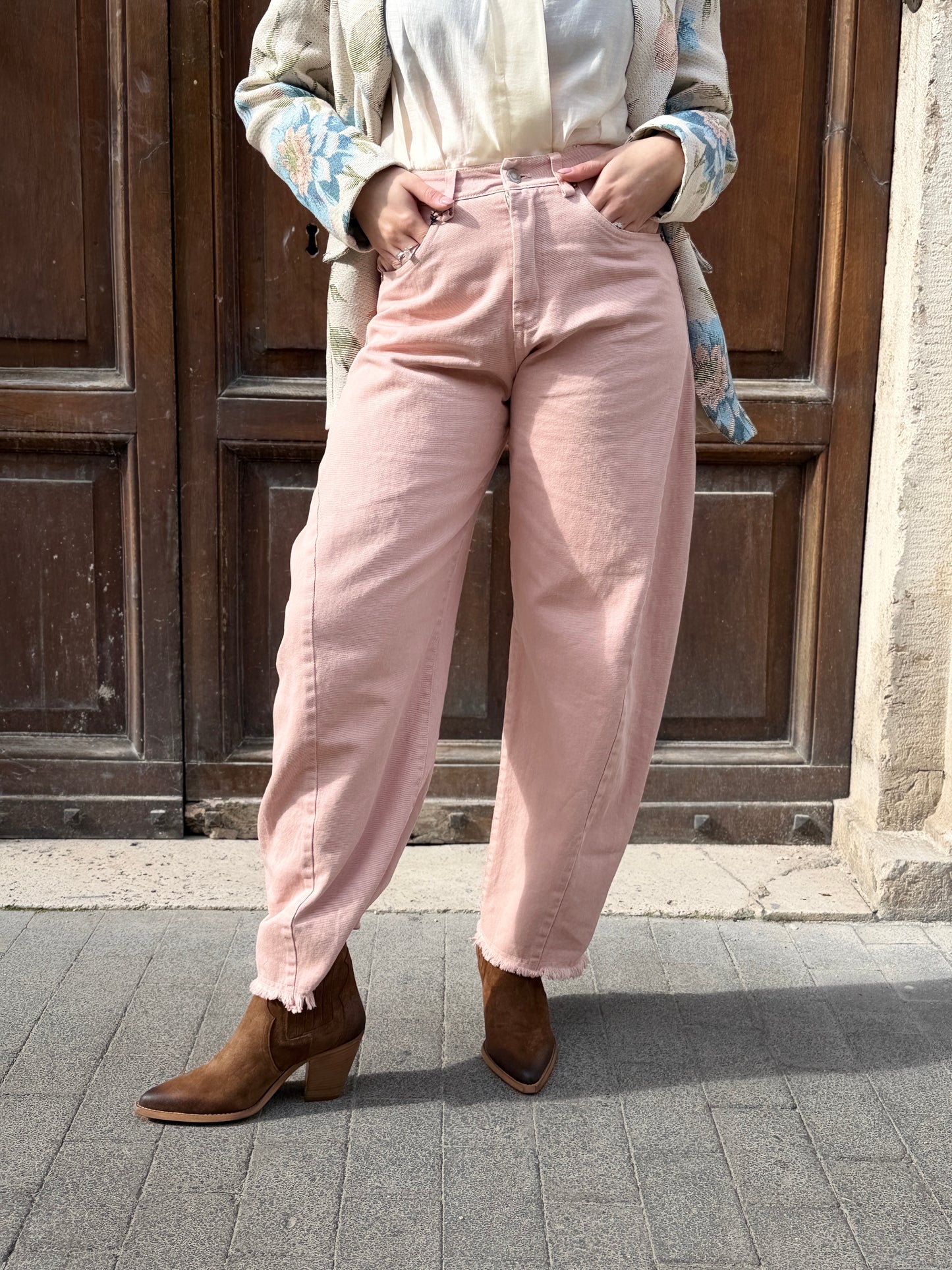 Tensione in Jeans BARREL CIPRIA