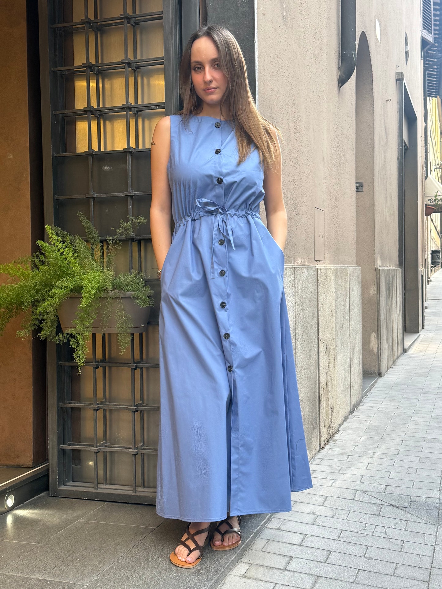 Tensione In Abito lungo con coulisse CARTA DA ZUCCHERO