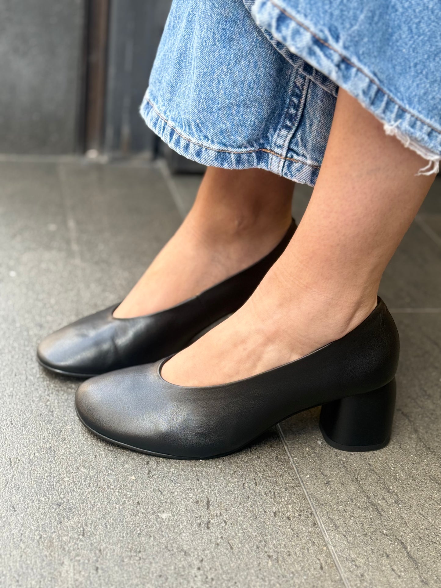 Angel Alarcon TESSA Décolléte NERO punta tonda