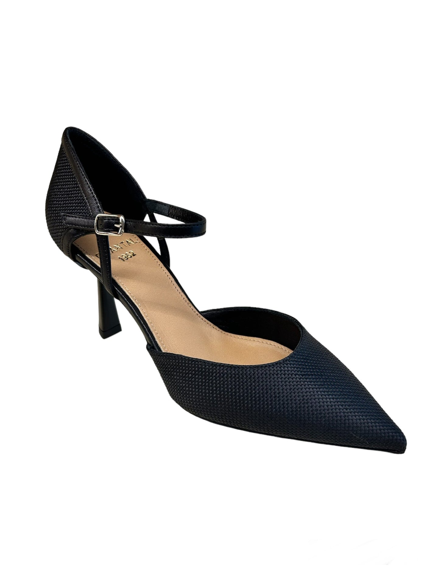 Chantal Spezzata raffia nera