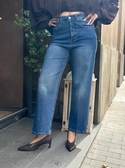Tensione in Denim gamba dritta