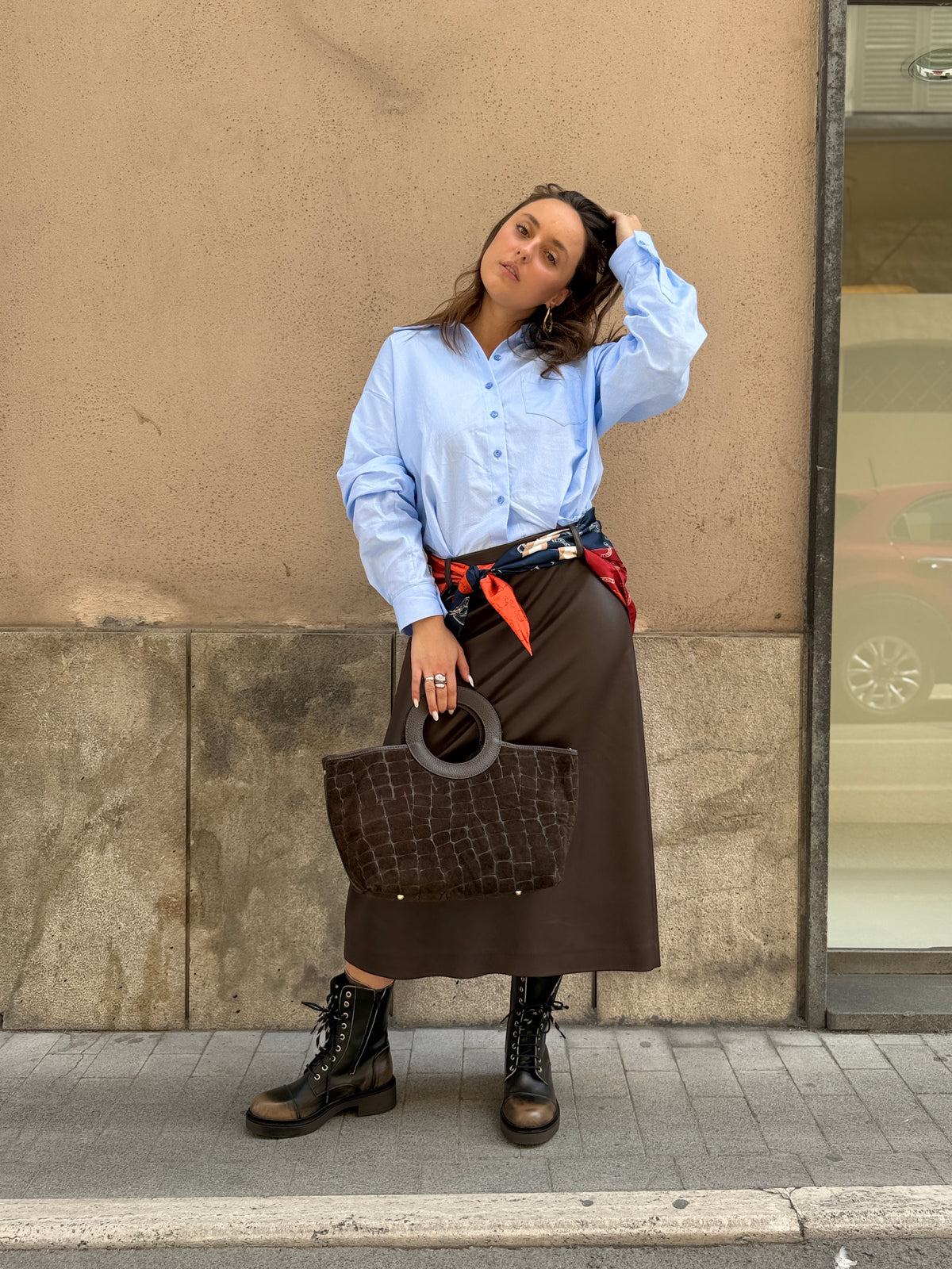 Tensione in Gonna FOULARD MORO