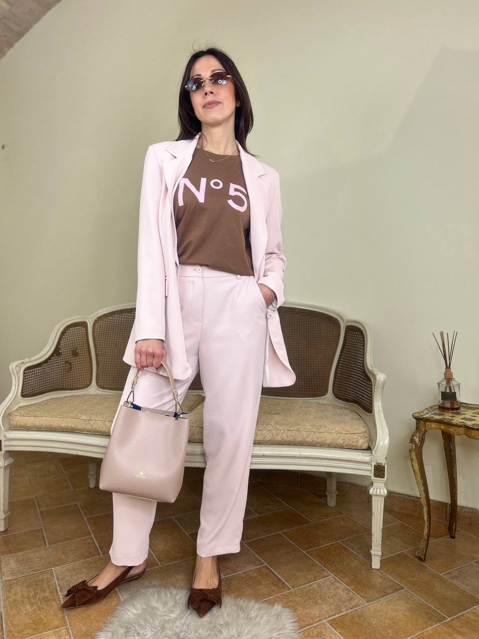 Tensione in completo Blazer/Pantalone ROSA