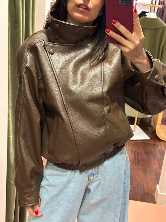 Tensione in Bomber Ecopelle MORO