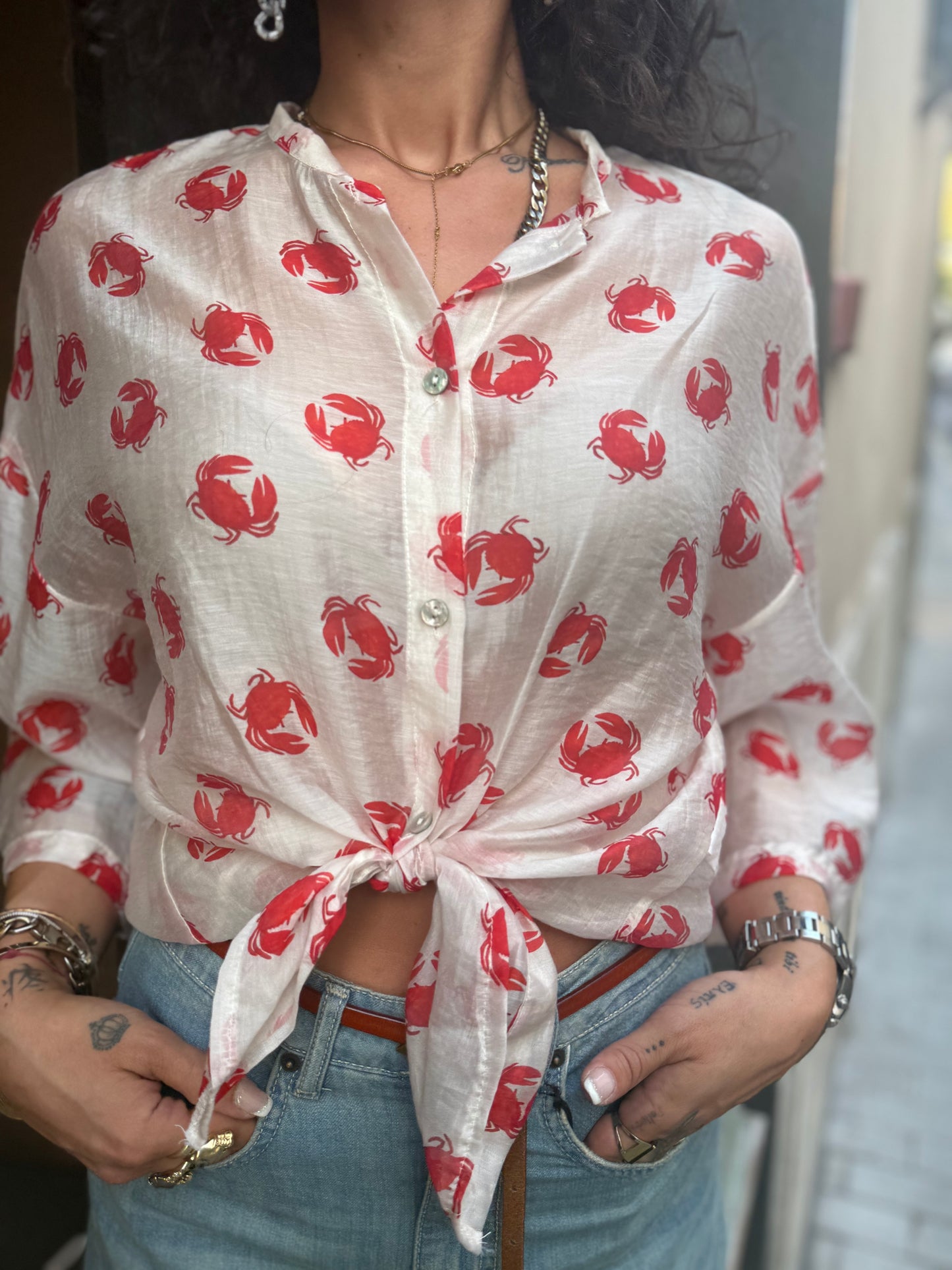 Camicia CRAB in lyocell