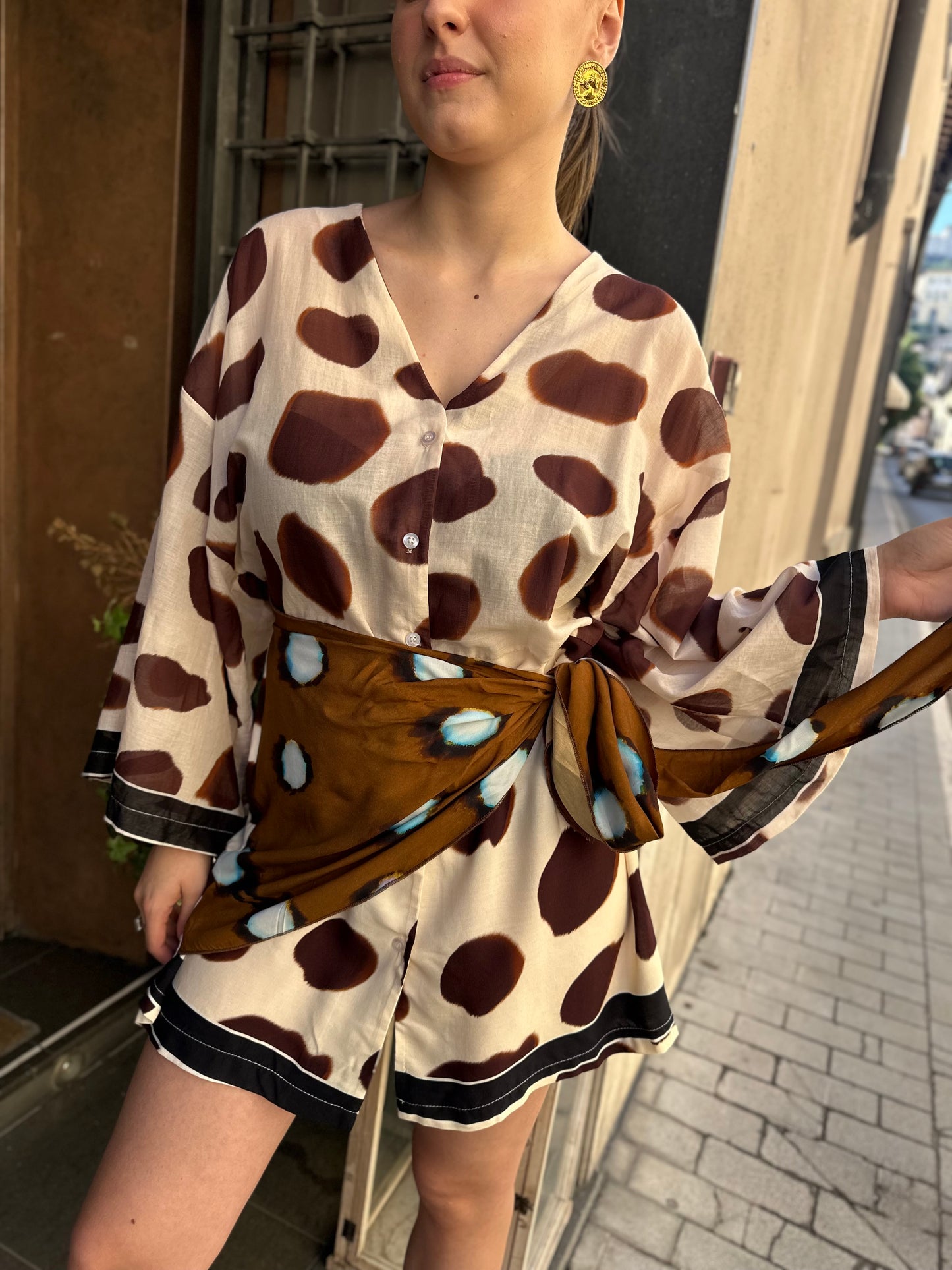 Tensione in Abito Tabacco/beige