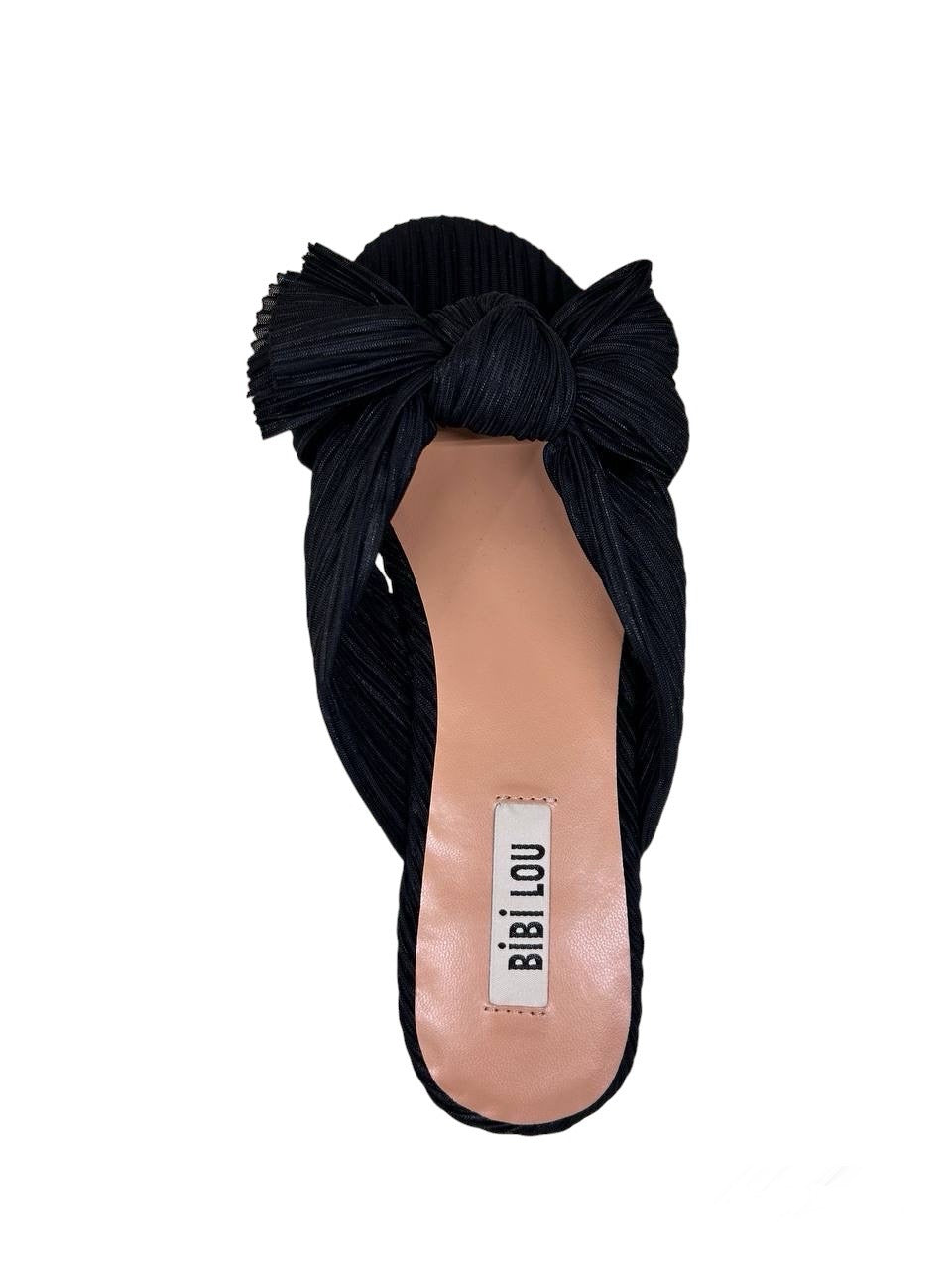 Bibi Lou-Sandali flat con fiocco var. nero