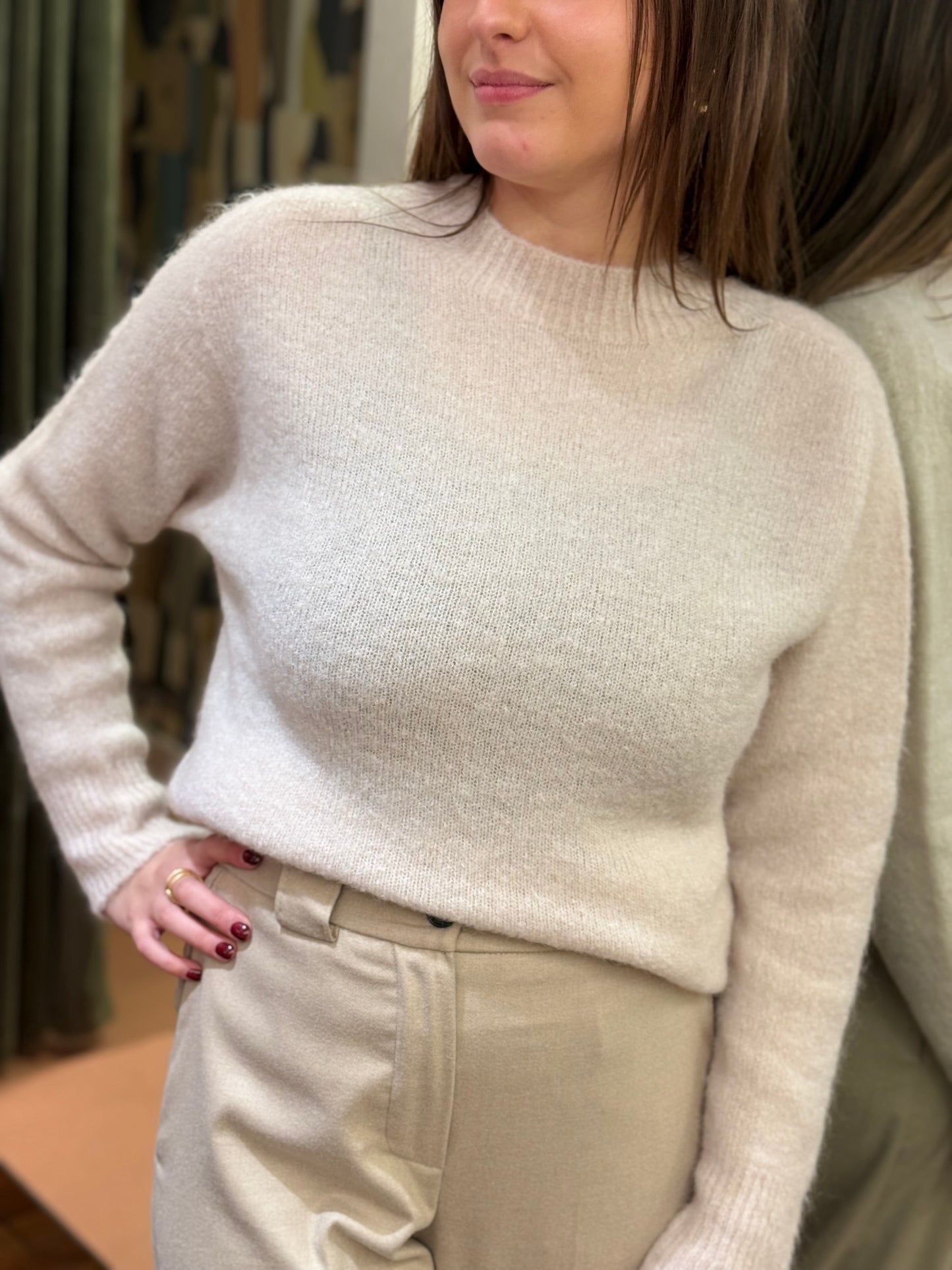 Tensione In Maglia in mohair BURRO