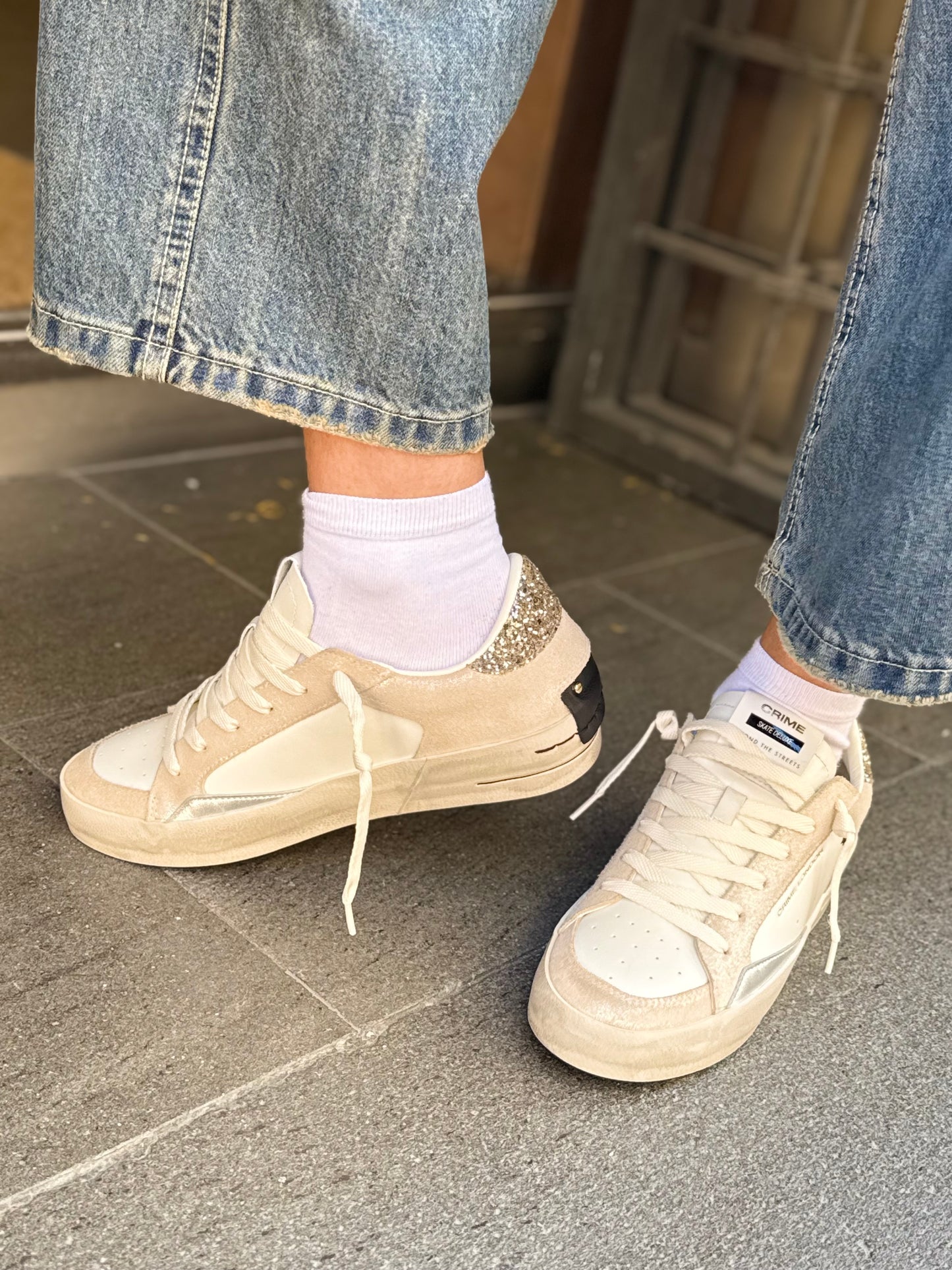 Crime London WEDGE CHAMPAGNE DUST