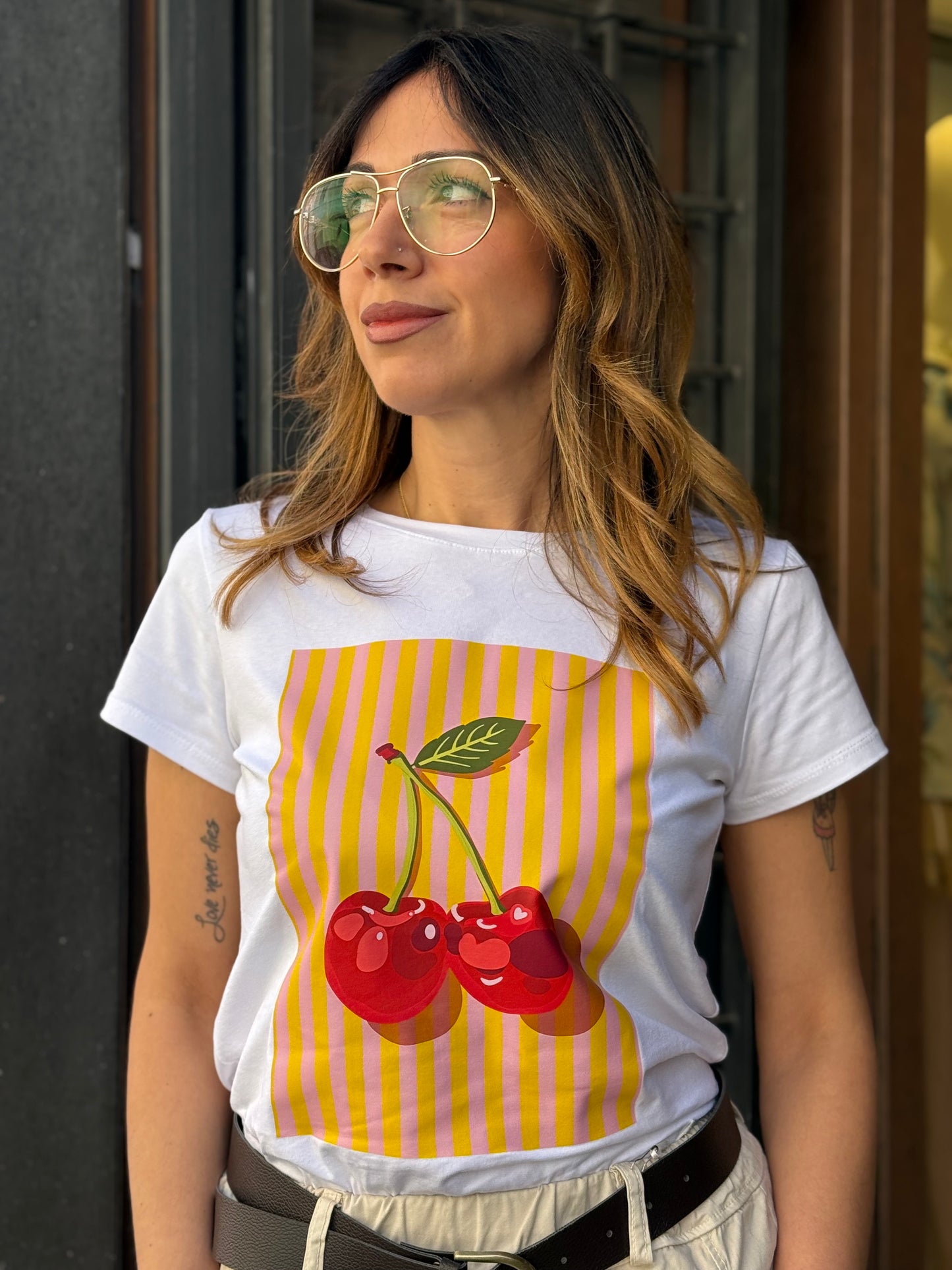 T-shirt stampa "CILIEGIE"