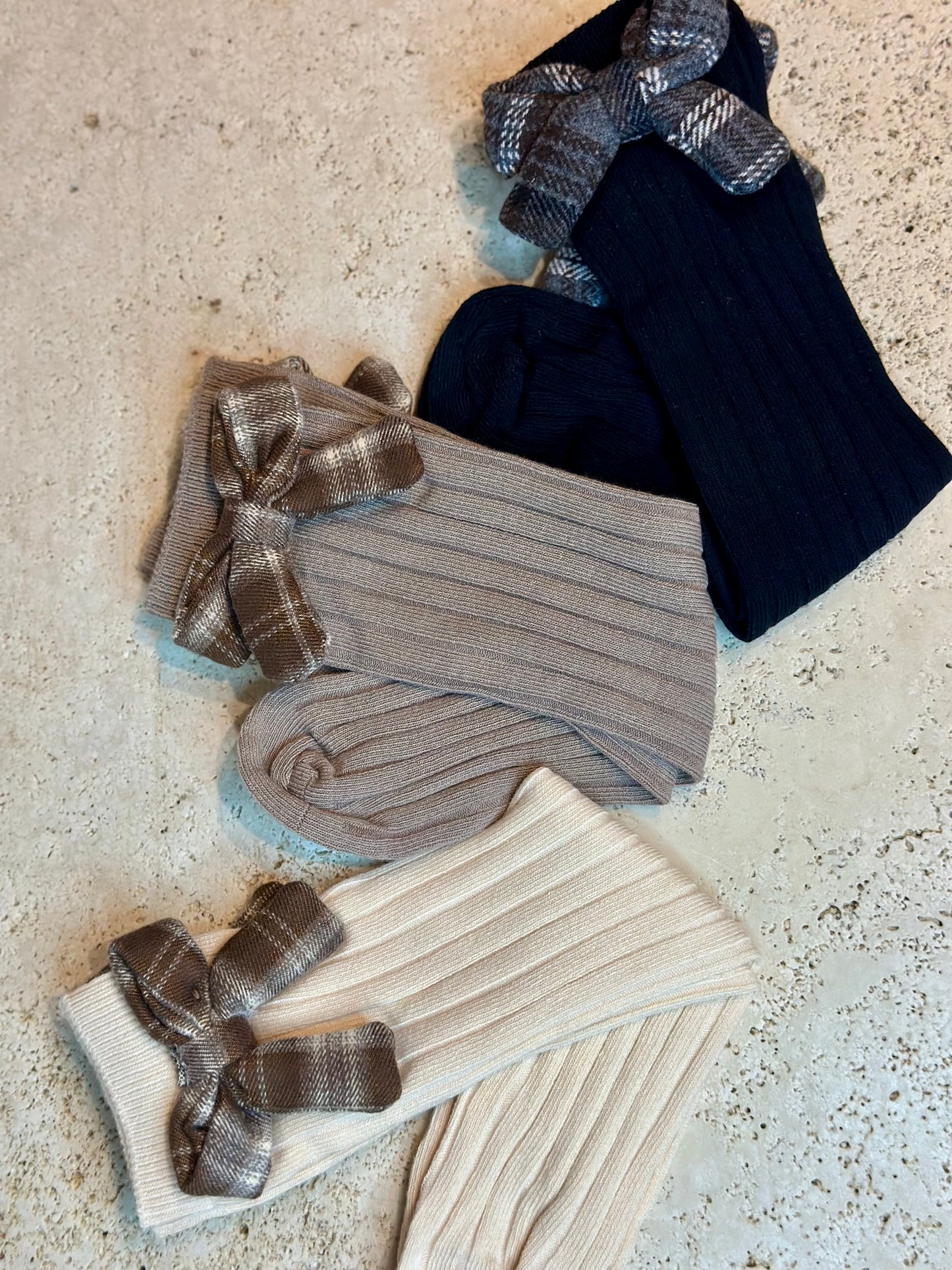 Calzino fiocco tartan