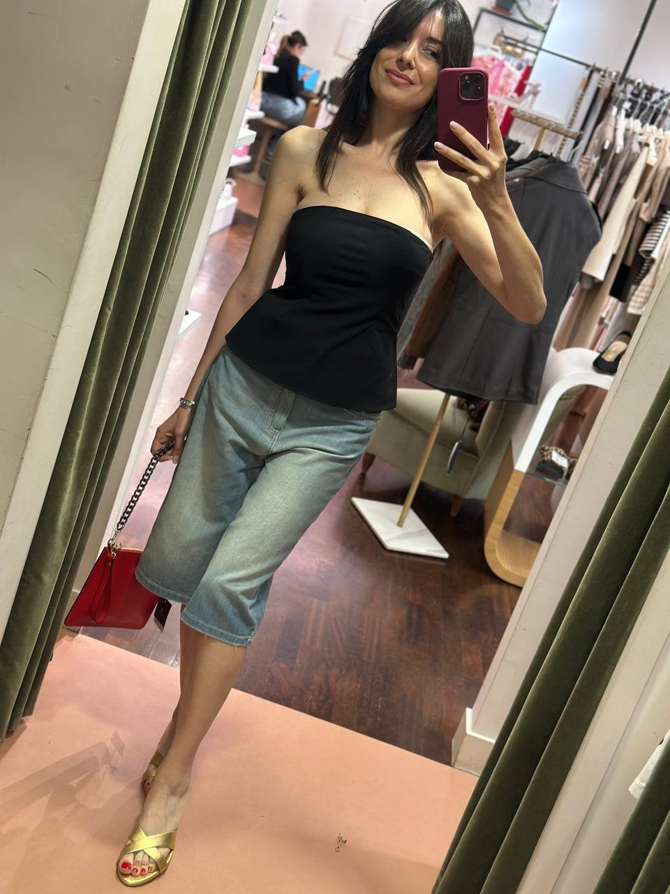 Tensione in Bermuda GIUSI superpocket denim