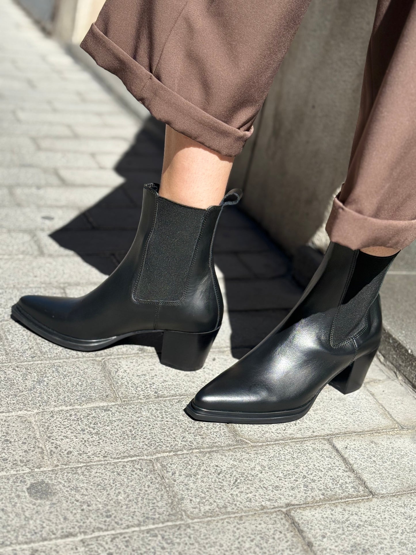 Bianca Dì tronchetto texano NERO