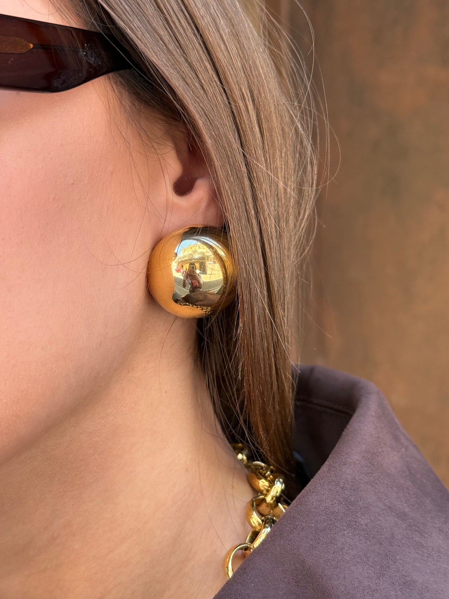 Orecchini bombati ORO big