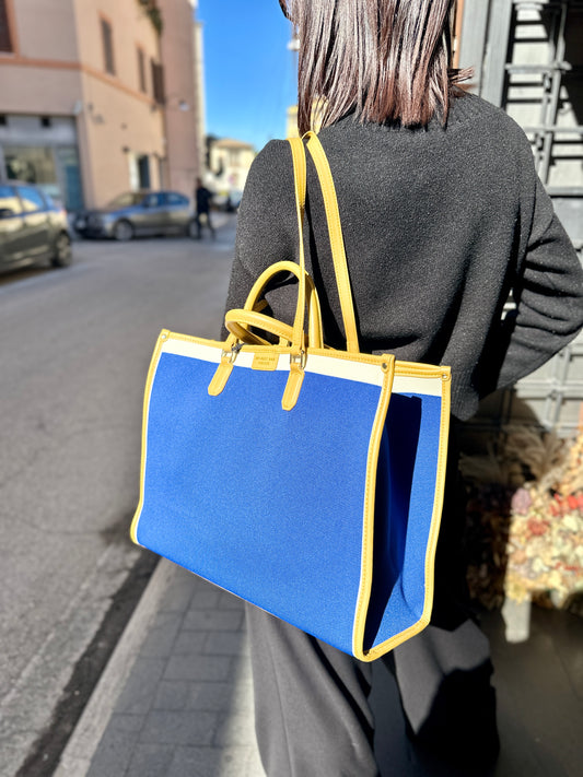 My Best Bag borsa shopping Garden blue