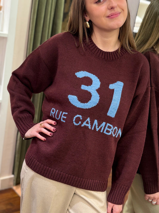 Tensione in Maglia "RUE CAMBON" BORDEAUX