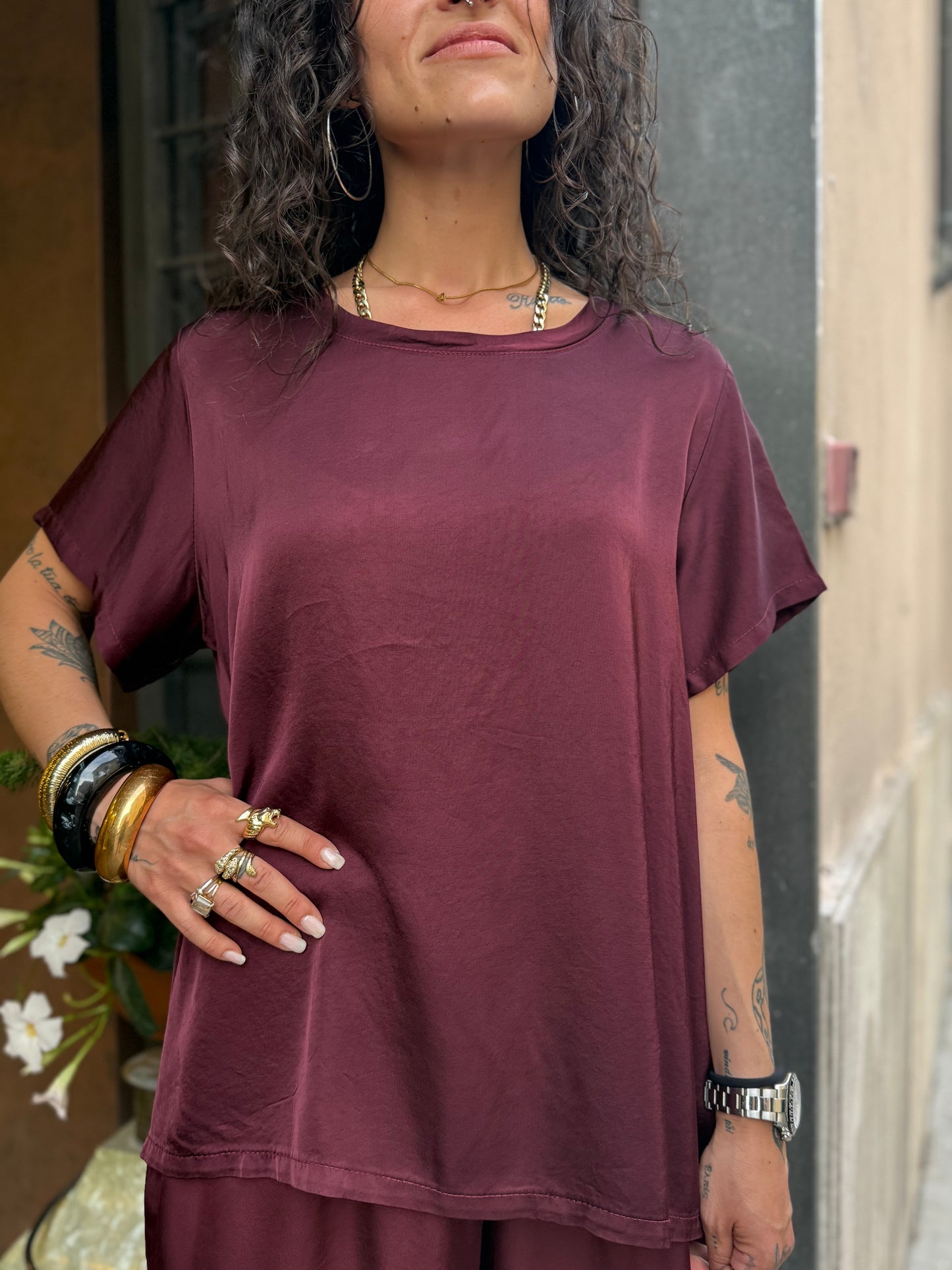 T-shirt FEBE in viscosa