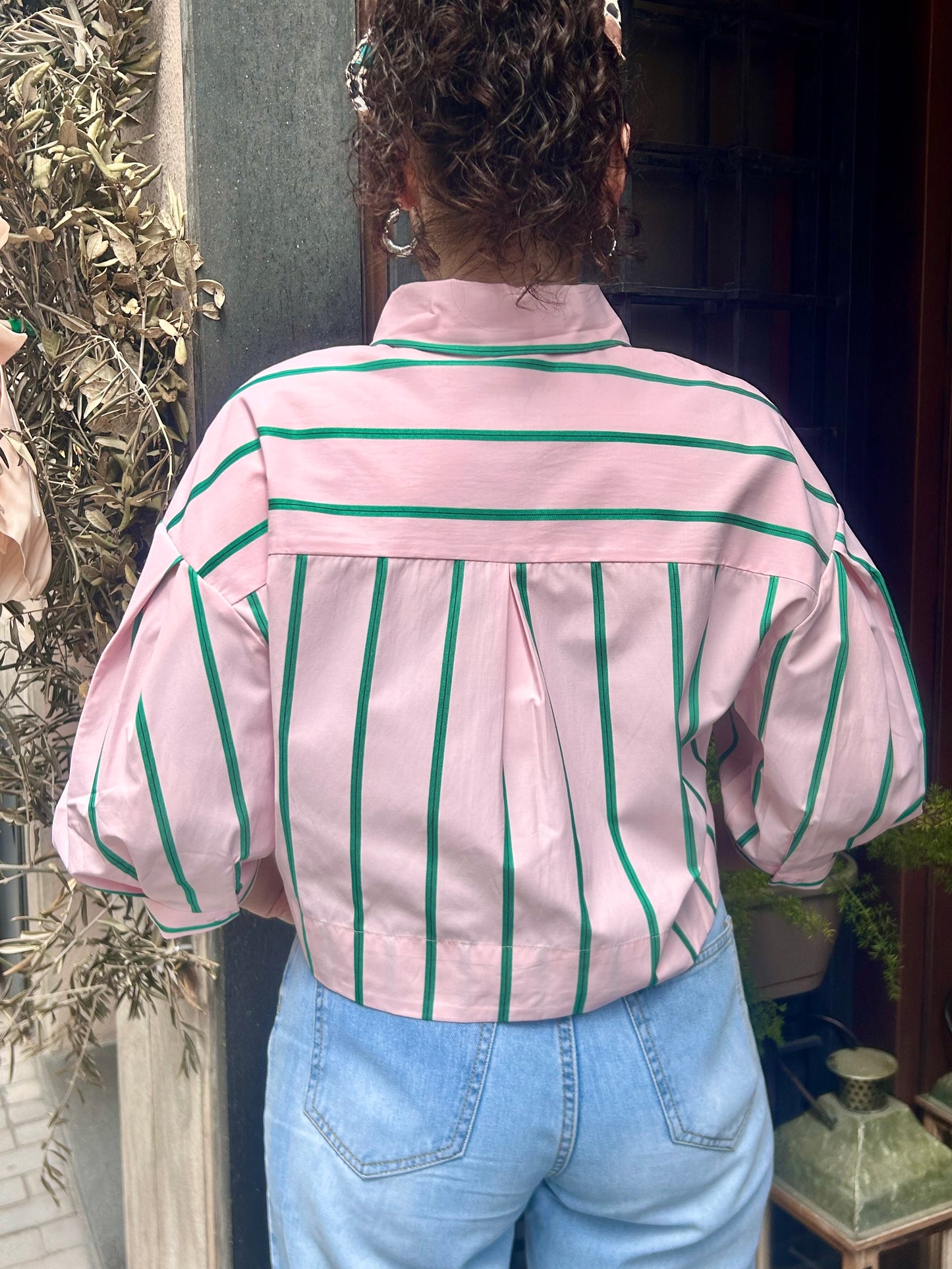 Anonyme Camicia STRIPED SHIRT pink