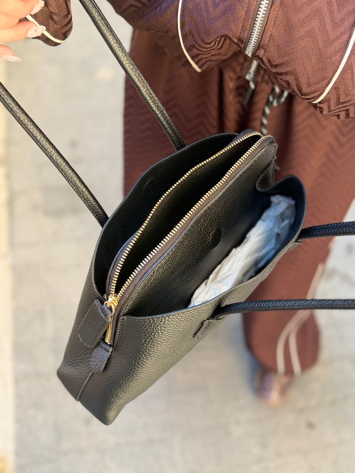 borsa a spalla BLACK