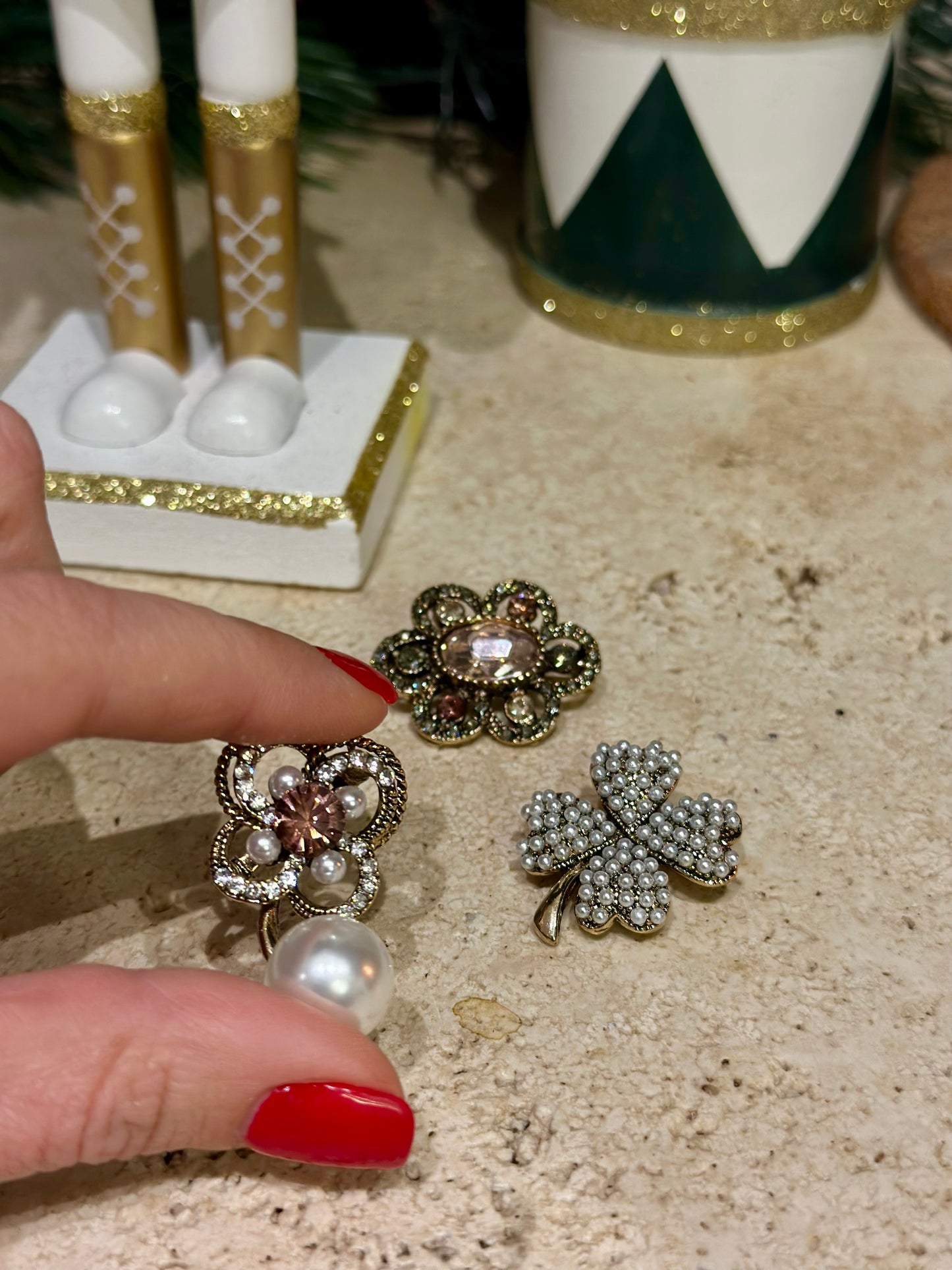 Set spille strass e perle