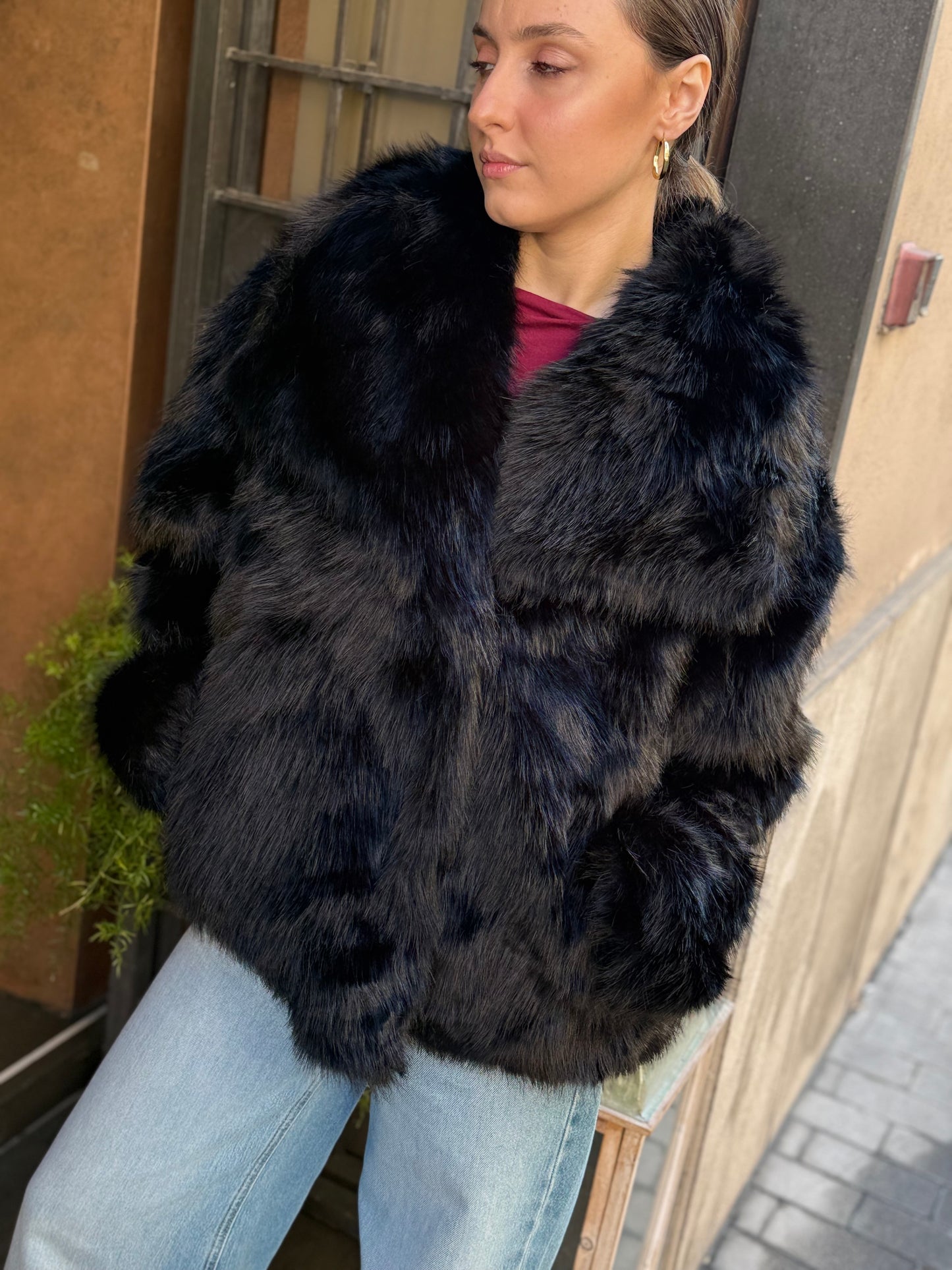 Ecopelliccia VERONICA Nero