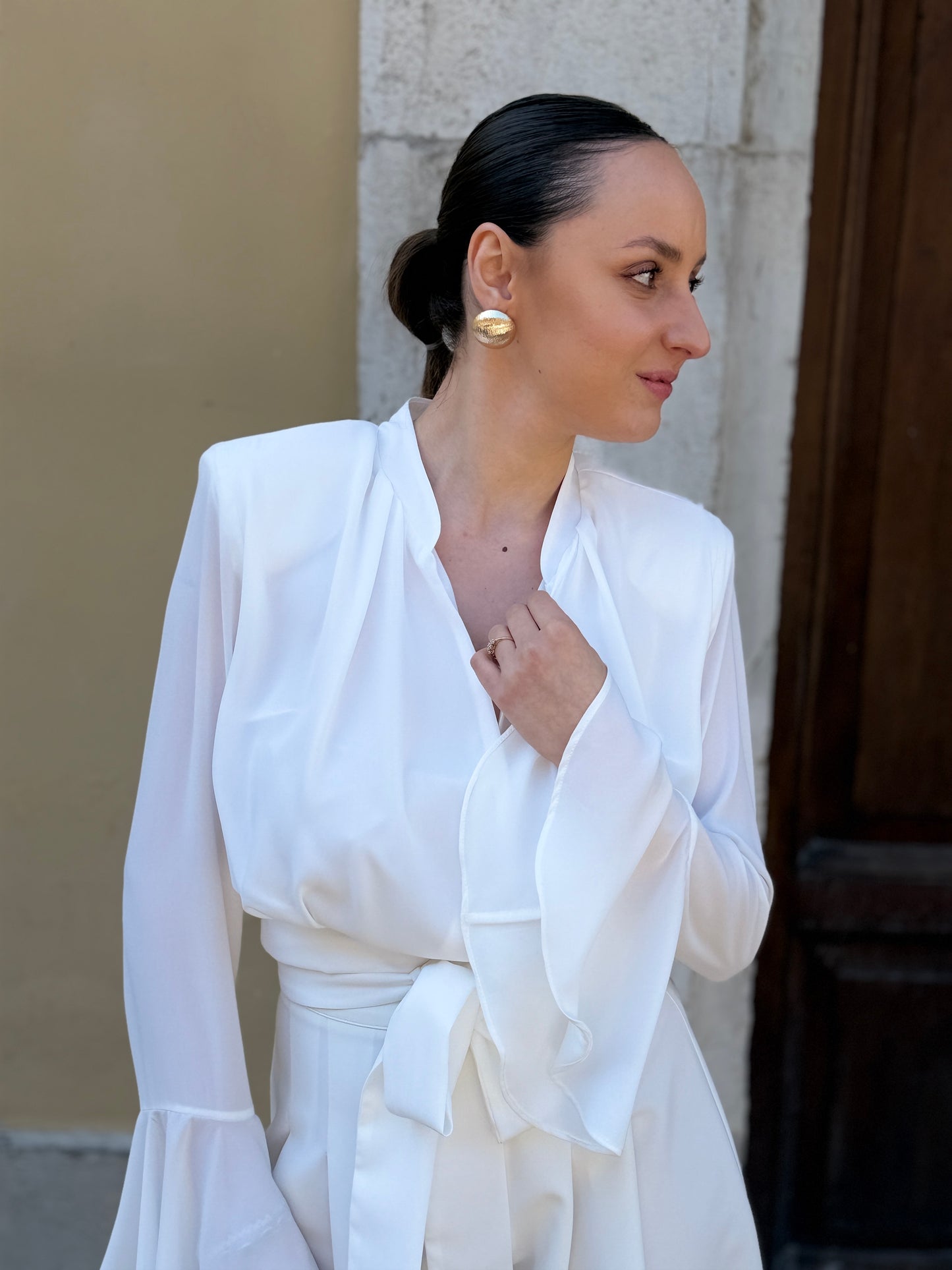Silence Limited Gala Blouse OFF WHITE