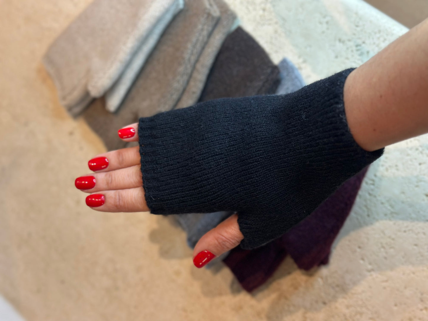 Muffole in misto cashmere