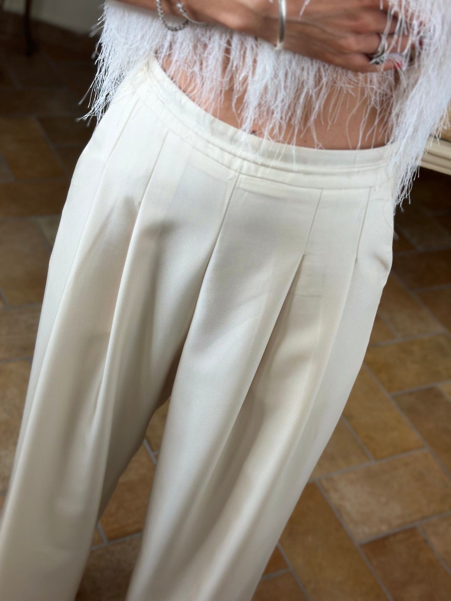 Eleh Pantalone crema