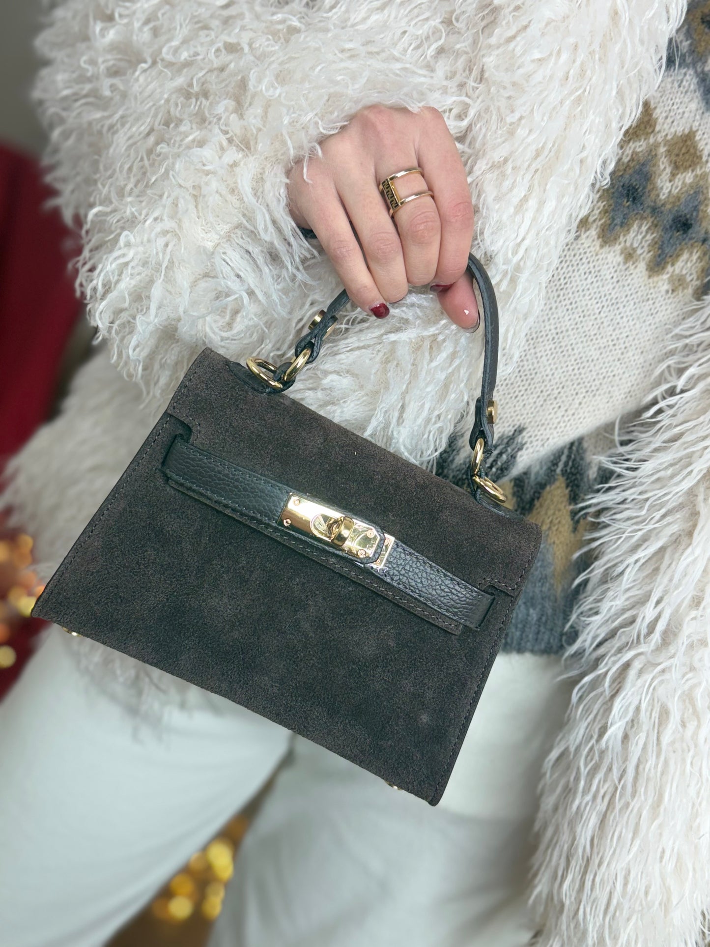 Borsa scamosciata KYLIE