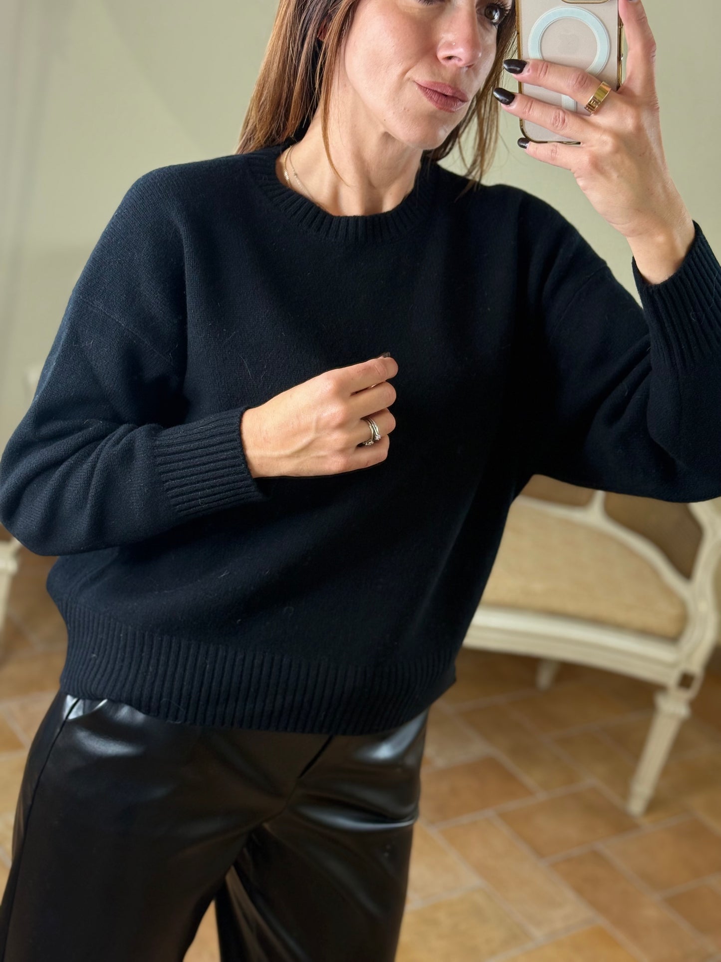 Tensione In Maglione girocollo NERO