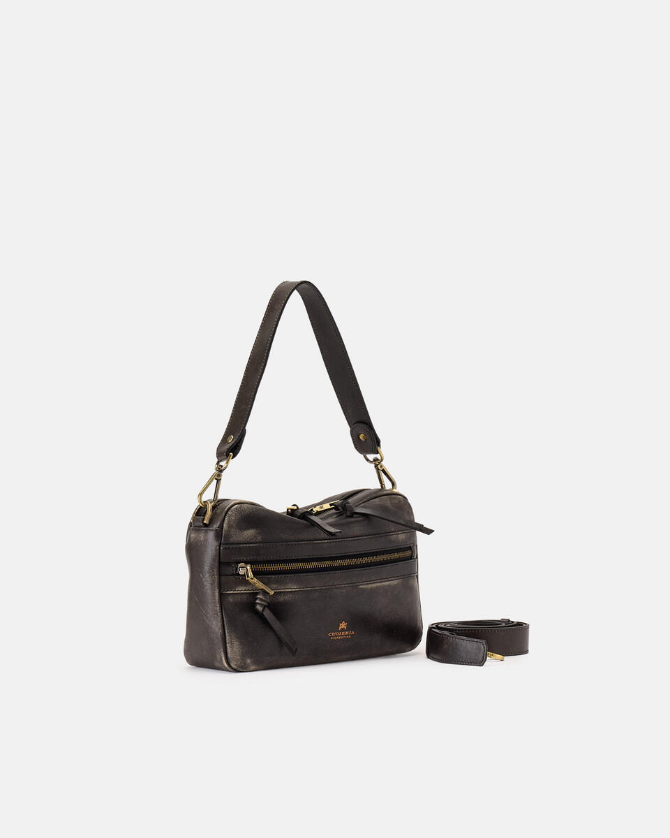 Cuoieria Fiorentina CAMERON CAMERA BAG NERO