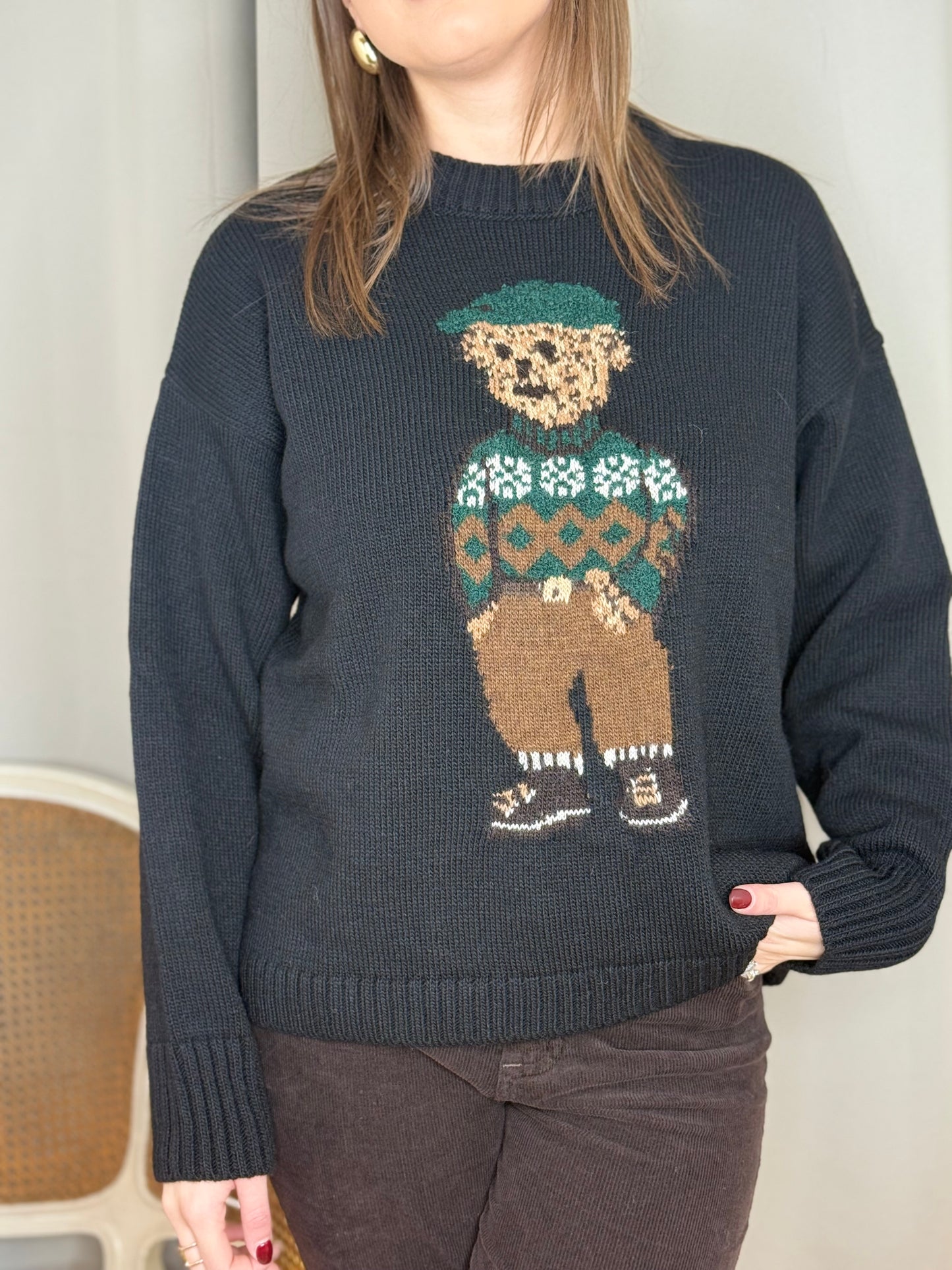 Tensione in Maglia TEDDY NERO