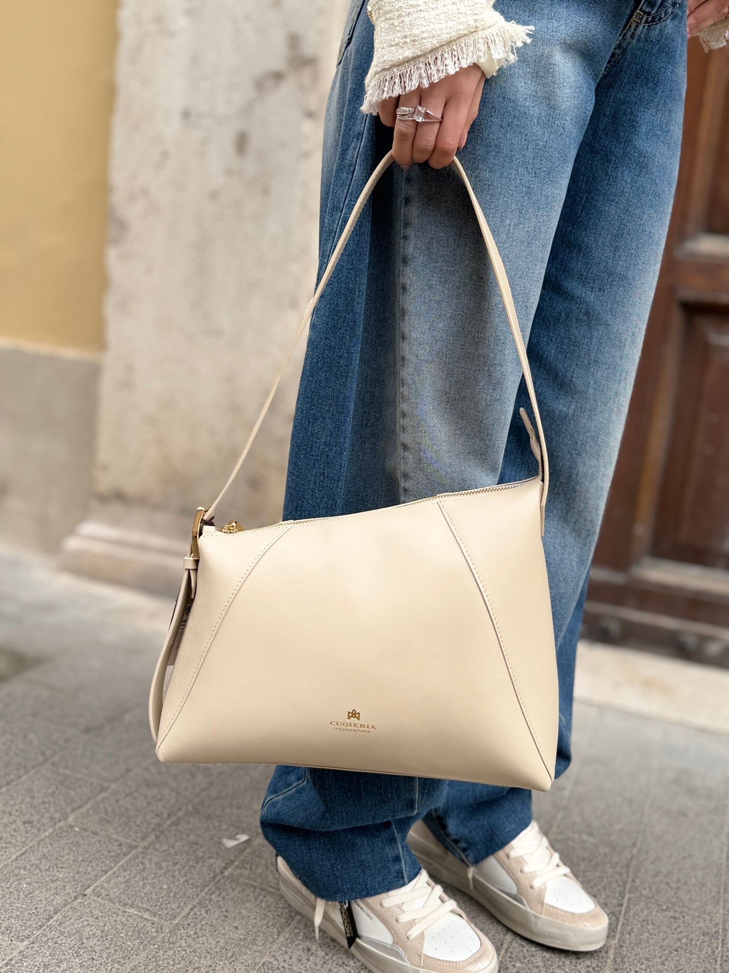 Cuoieria Fiorentina Loop Hobo PROSECCO