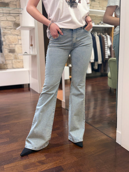 Tensione in Jeans in denim CHIARO  flare