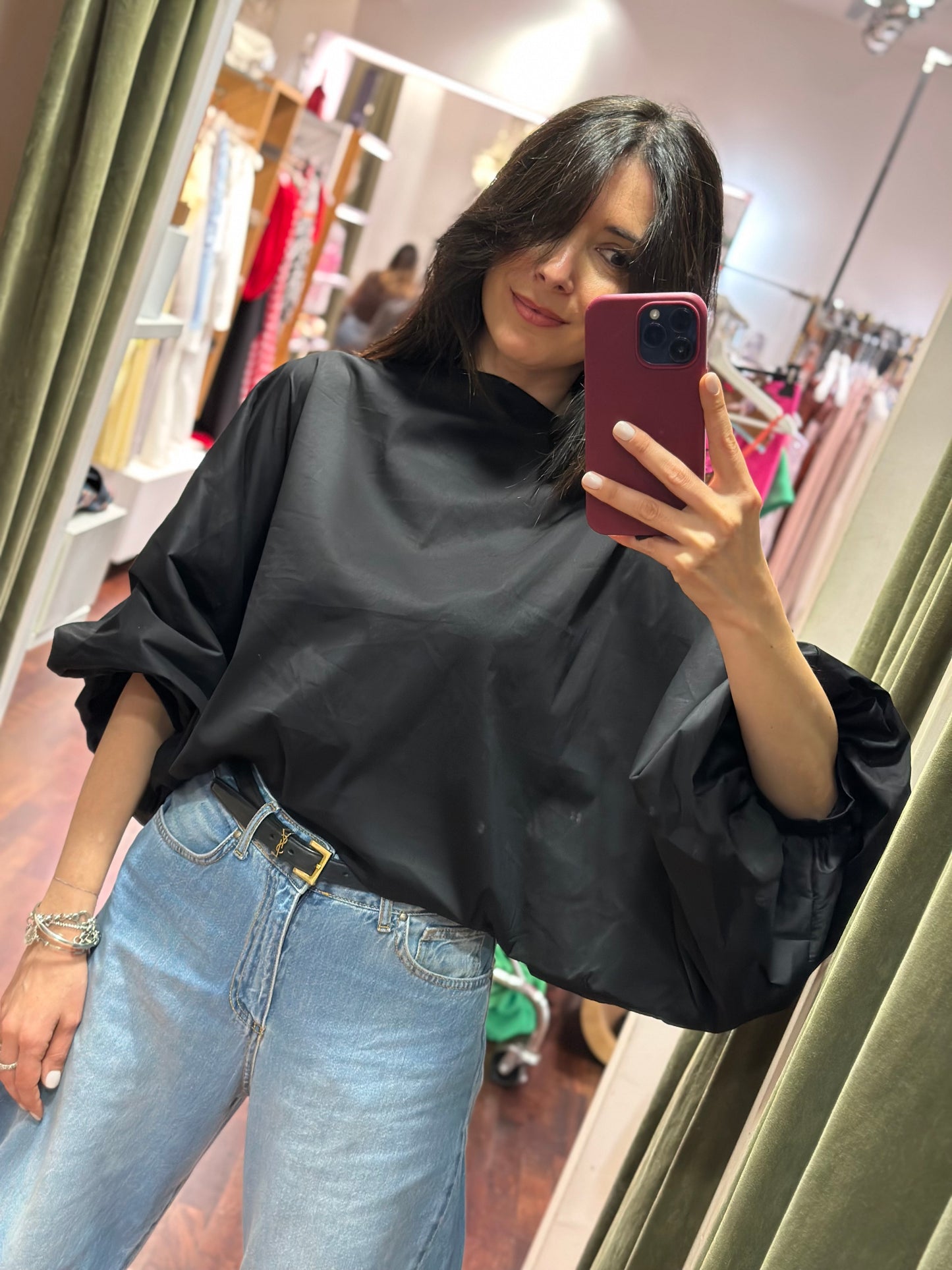 Blusa INES manica a palloncino (disponibile in altre varianti colori)