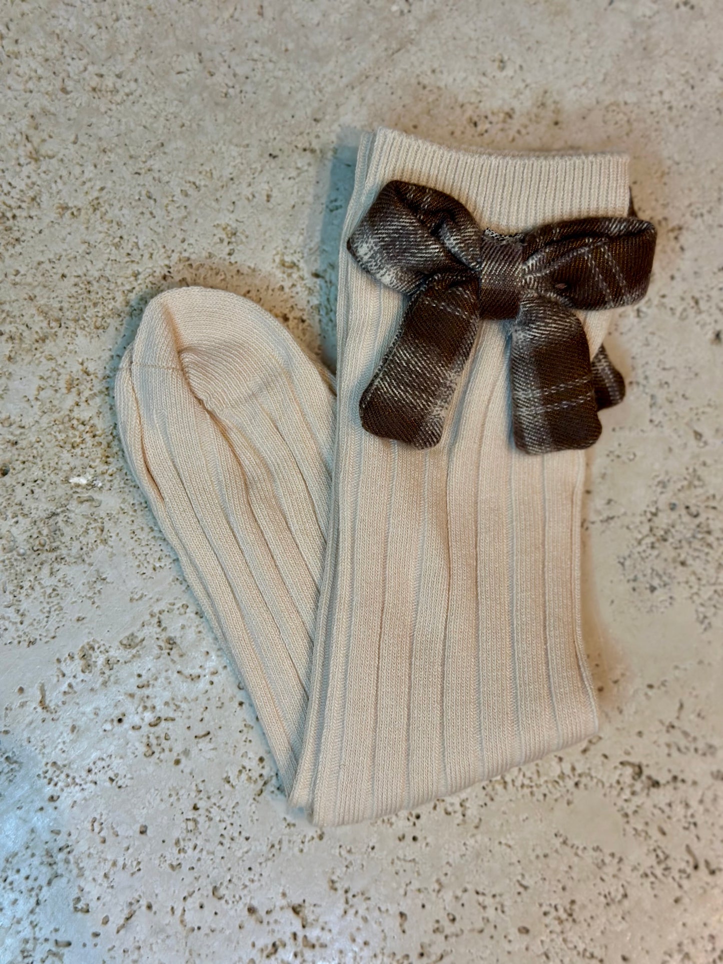 Calzino fiocco tartan