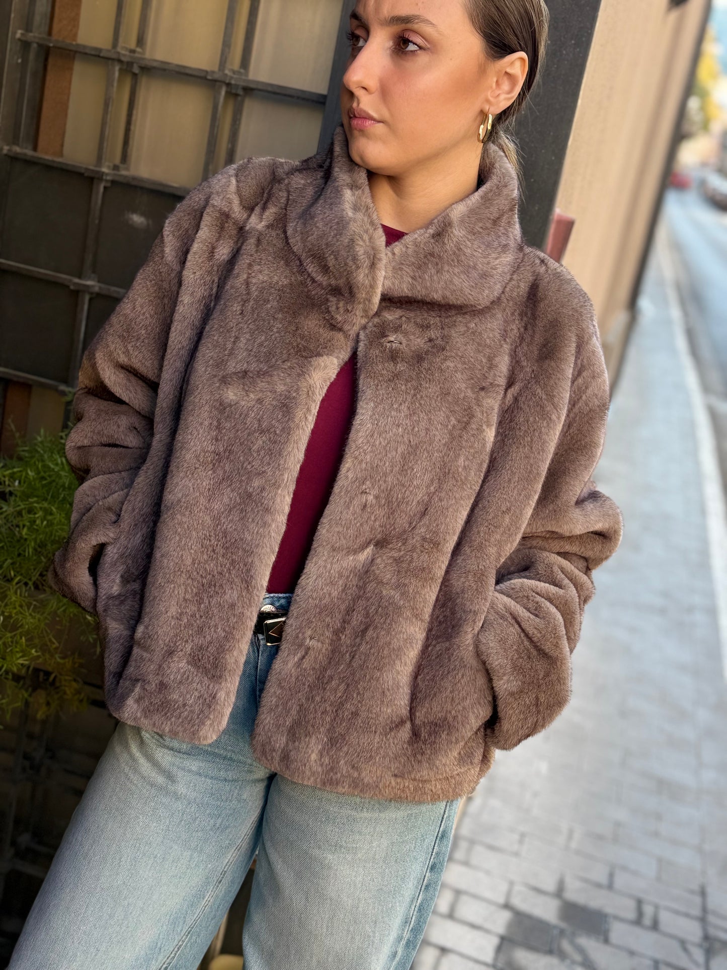 Ecopelliccia ANASTASIA Grigio