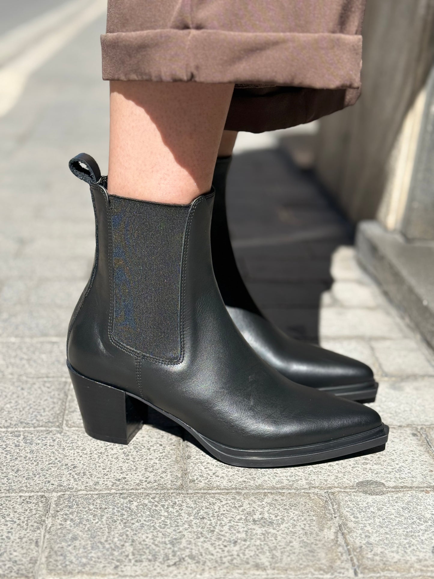 Bianca Dì tronchetto texano NERO