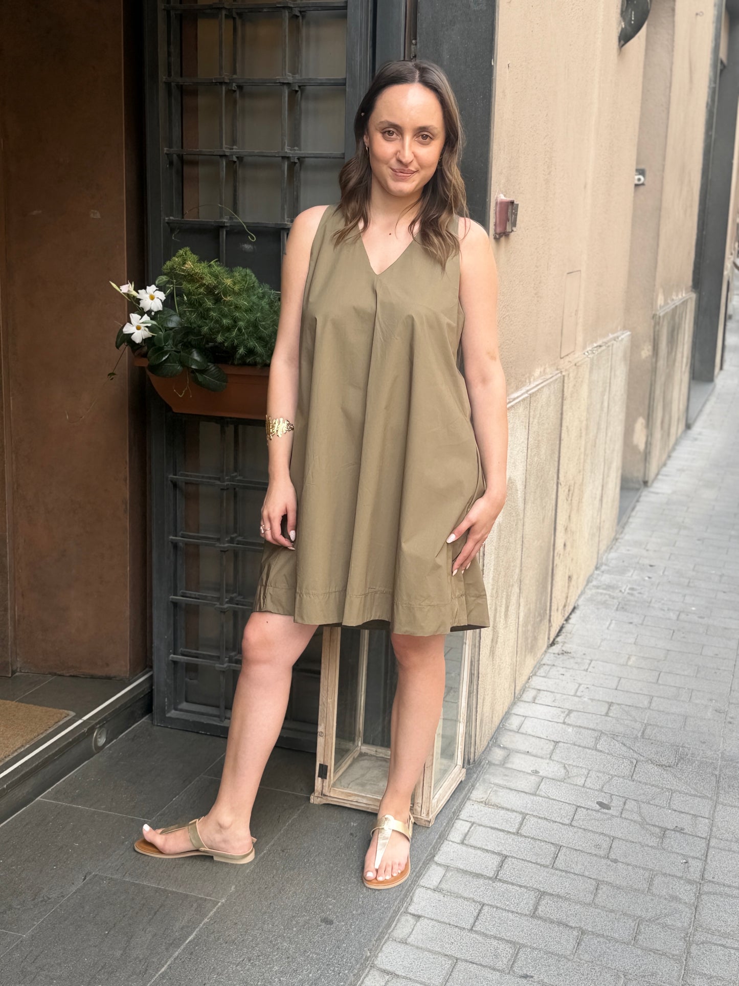Abito midi a trapezio (disp. in più colori)