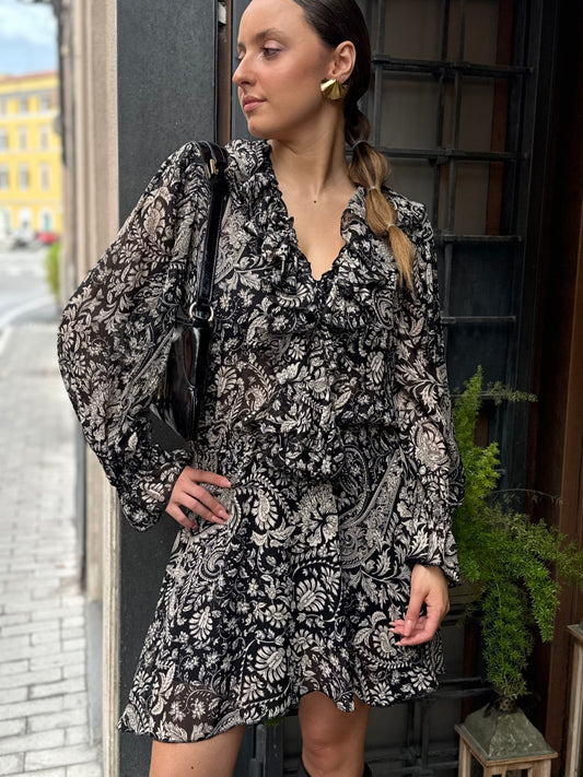 Abito  CORINNE nero/burro