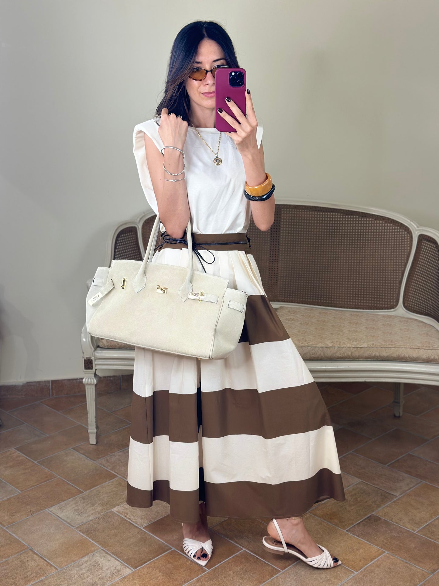 Tensione In Gonna LISA burro-moka