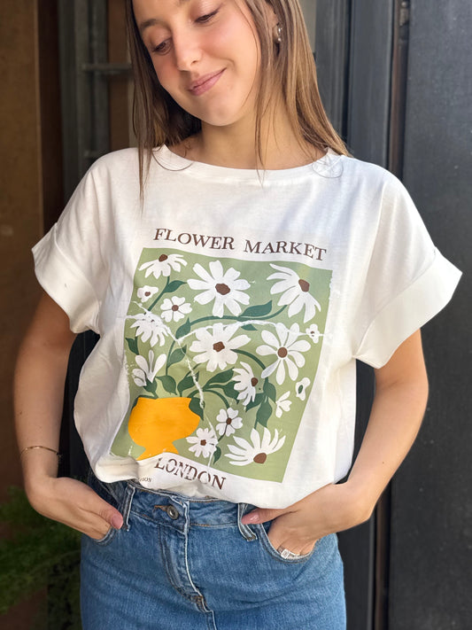 T-shirt " FLOWER MARKET"