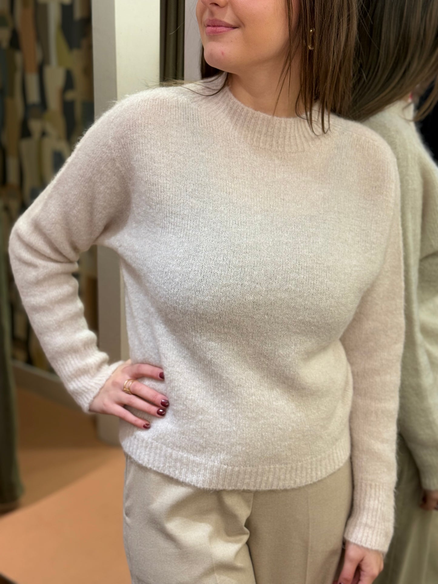 Tensione In Maglia in mohair BURRO