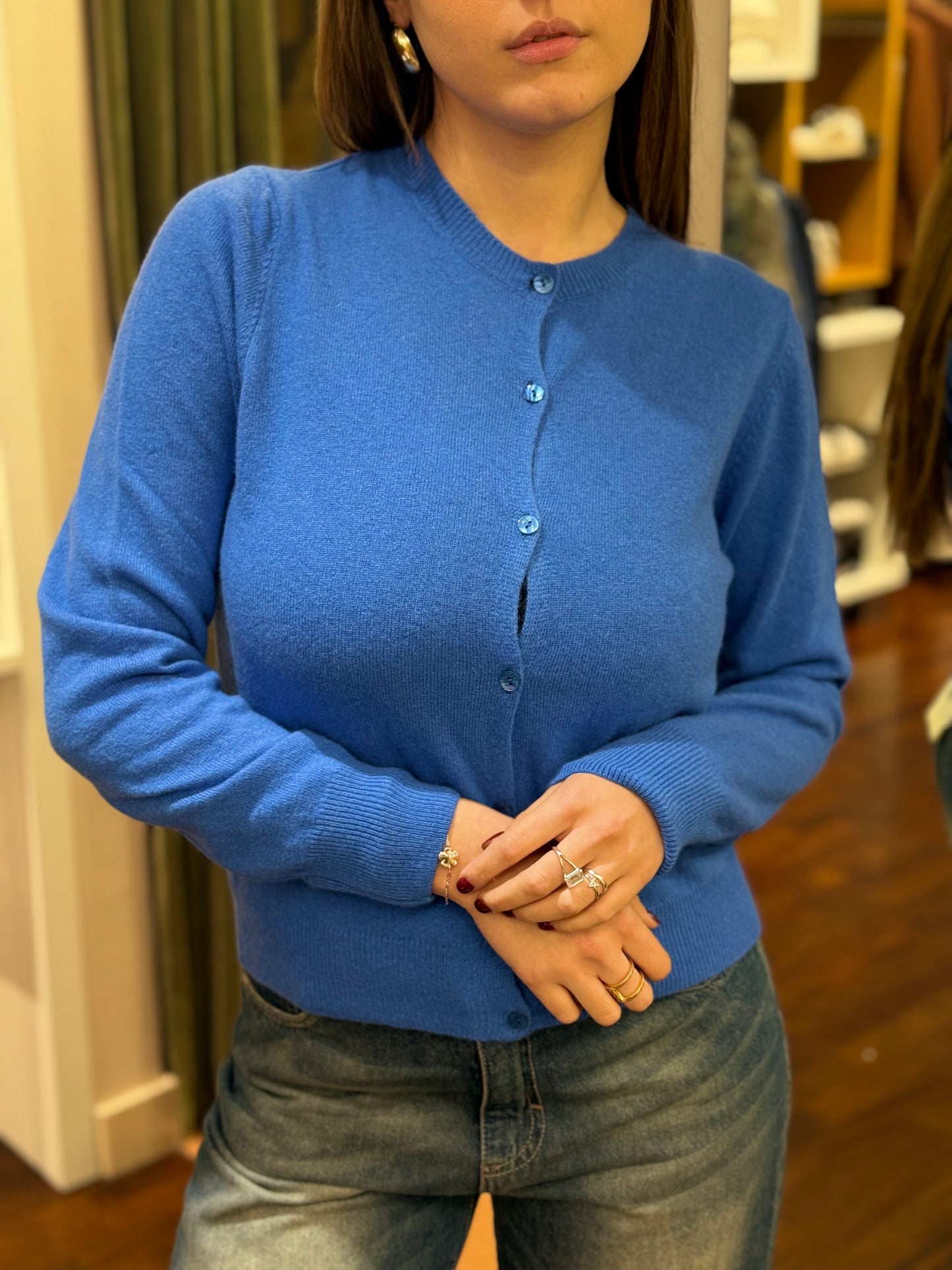 Tensione In Cardigan misto cashmere BLUETTE