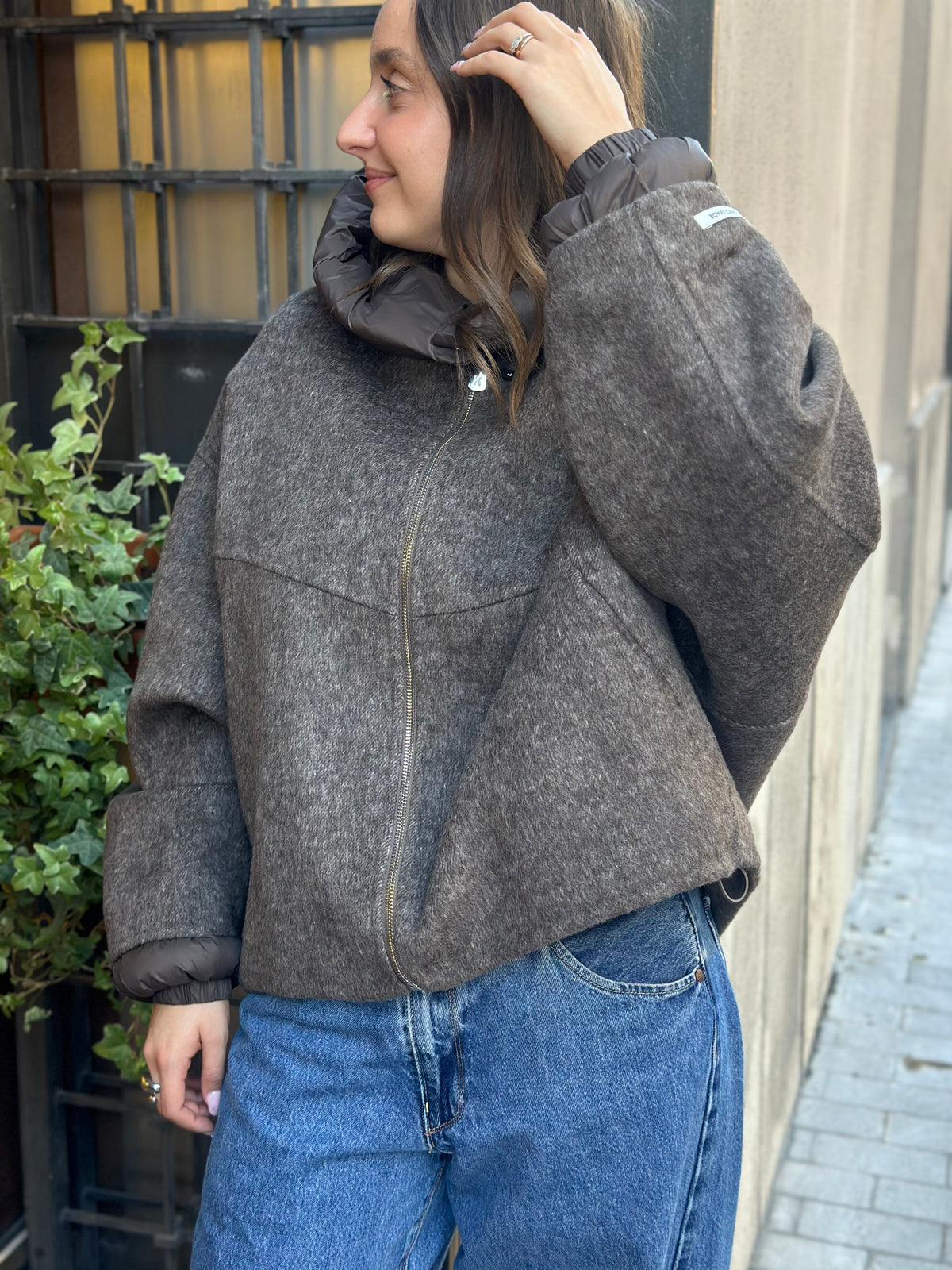 Haveone cappotto bomber MORO